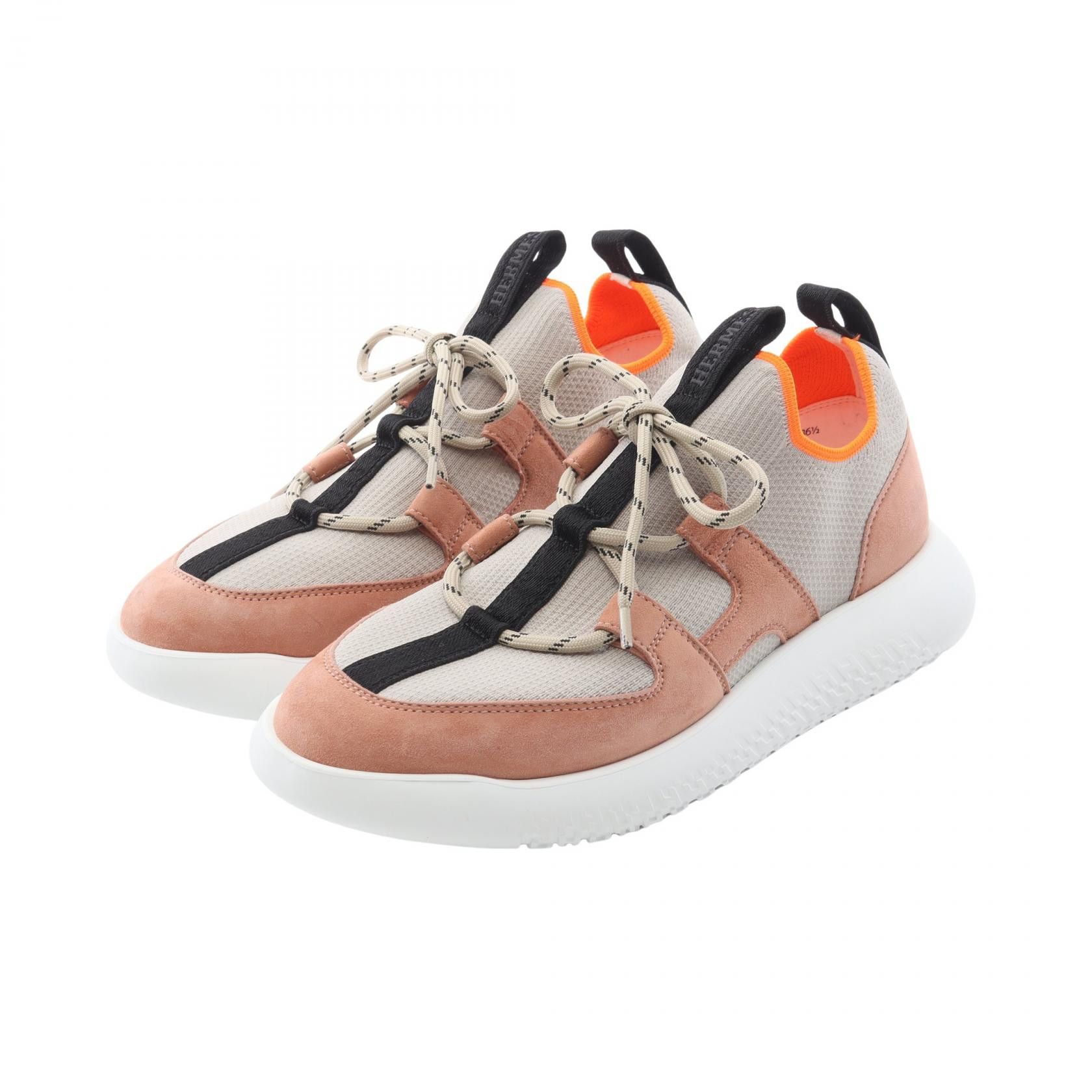 Hermes Hermes Hermes DUEL Fabric Suede Slip On Leather Shoes DUTY FREE for USA Size ONE SIZE - 1 Thumbnail