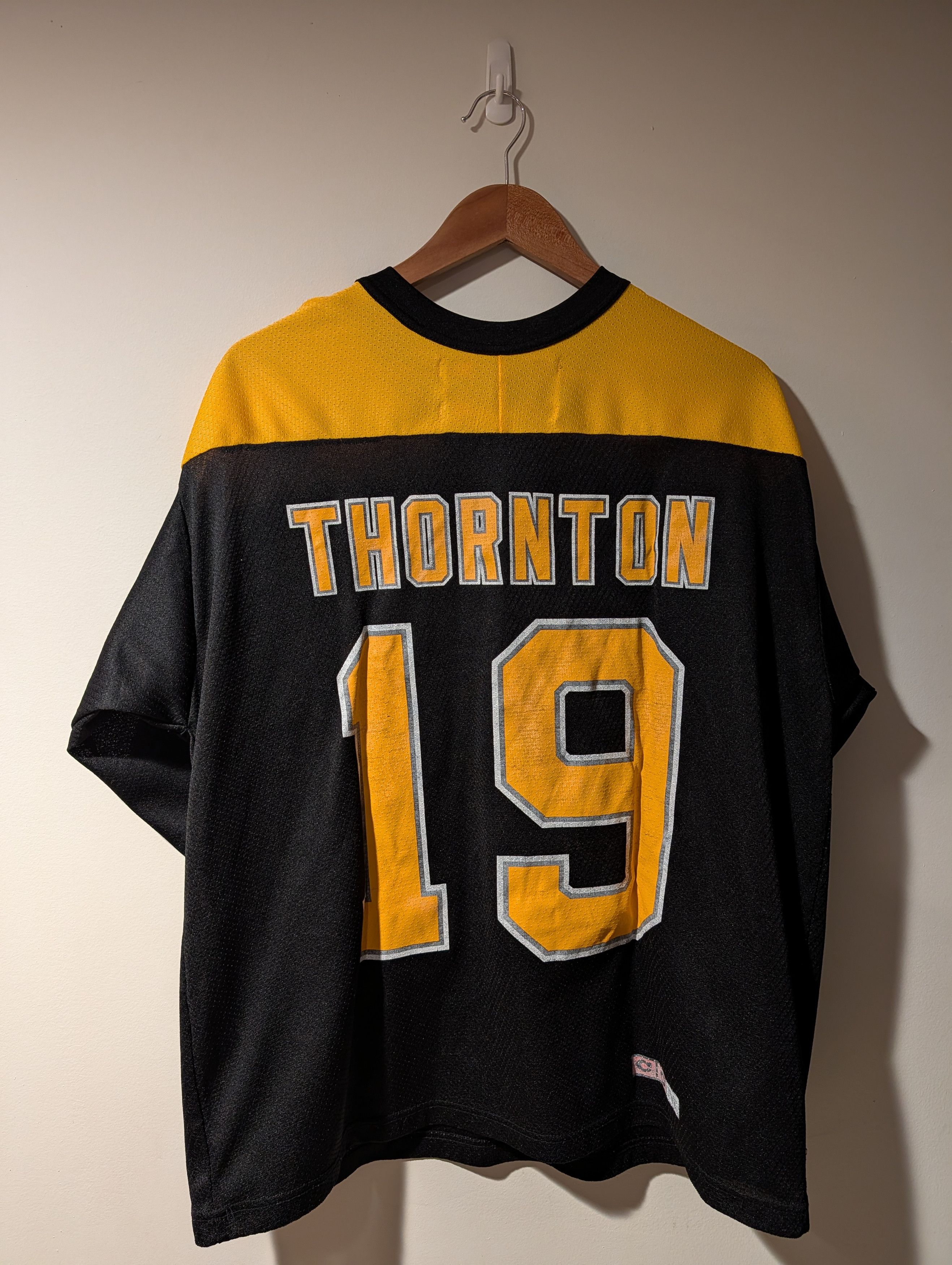 NHL Vintage 90s Boston Bruins Joe Thornton NHL Hockey Jersey Size US L / EU 52-54 / 3 - 1 Thumbnail