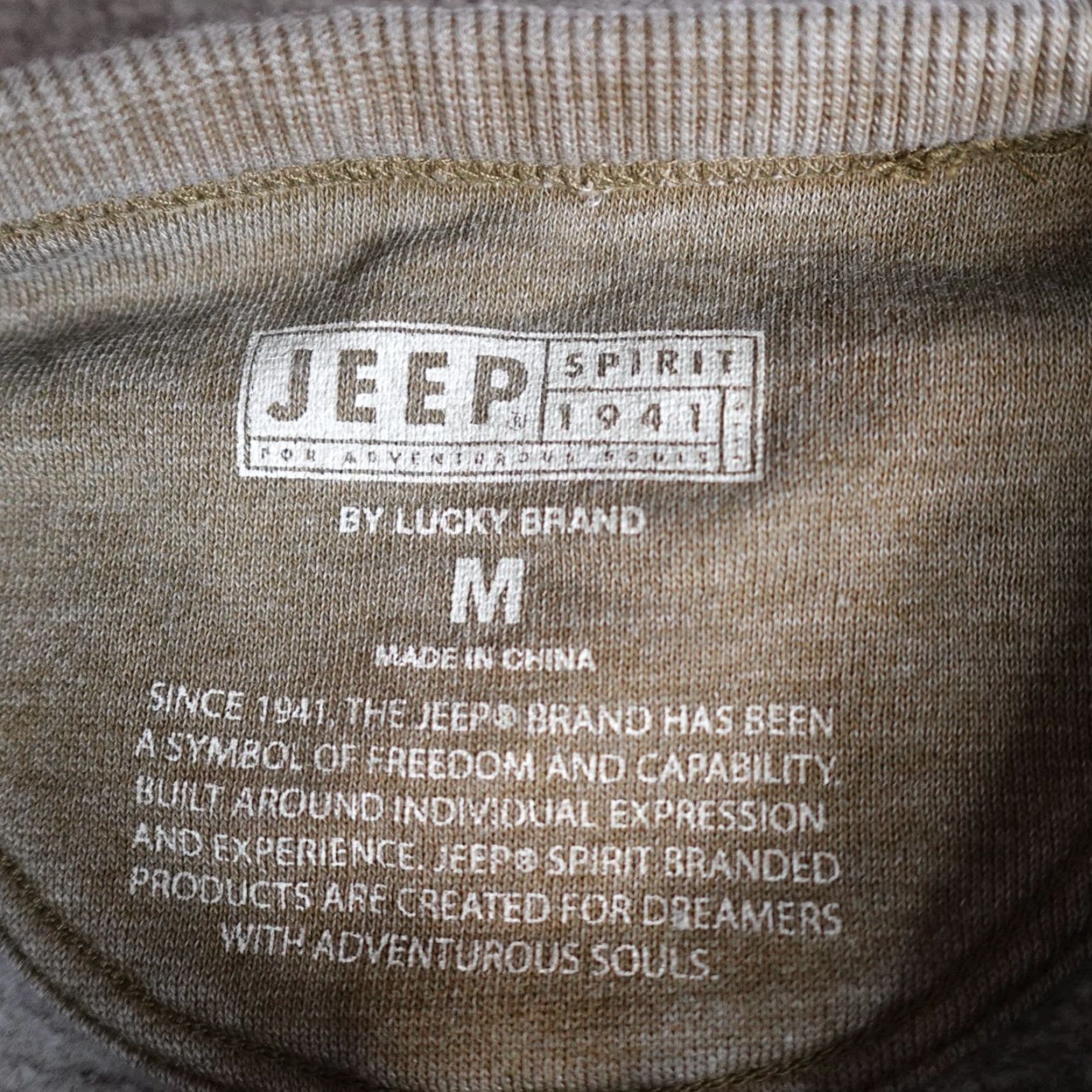 Lucky Brand Lucky Brand x Jeep Sweatshirt Medium Green Crew Sweatshirt Mens Size US M / EU 48-50 / 2 - 7 Thumbnail