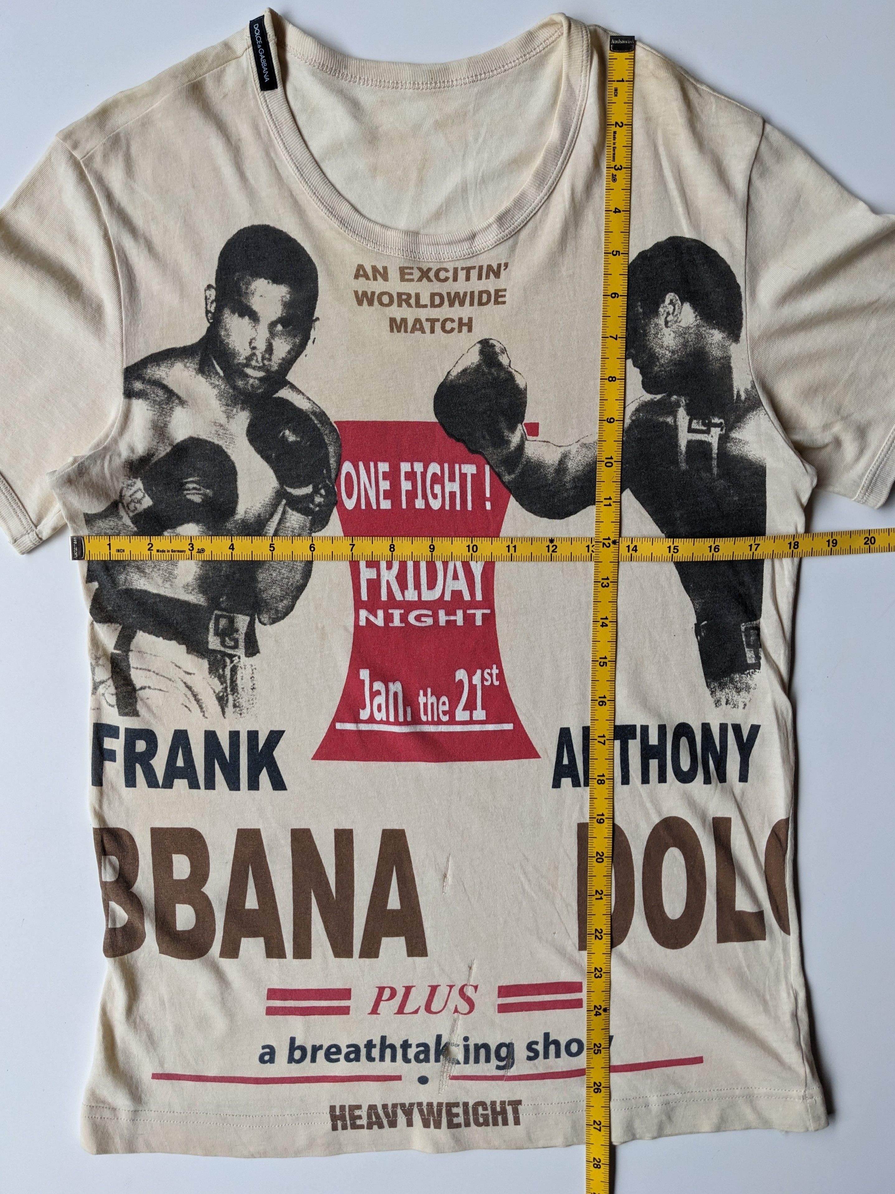 Dolce & Gabbana Dolce & Gabbana muhammad ali heavyweight distressed Size US S / EU 44-46 / 1 - 7 Thumbnail