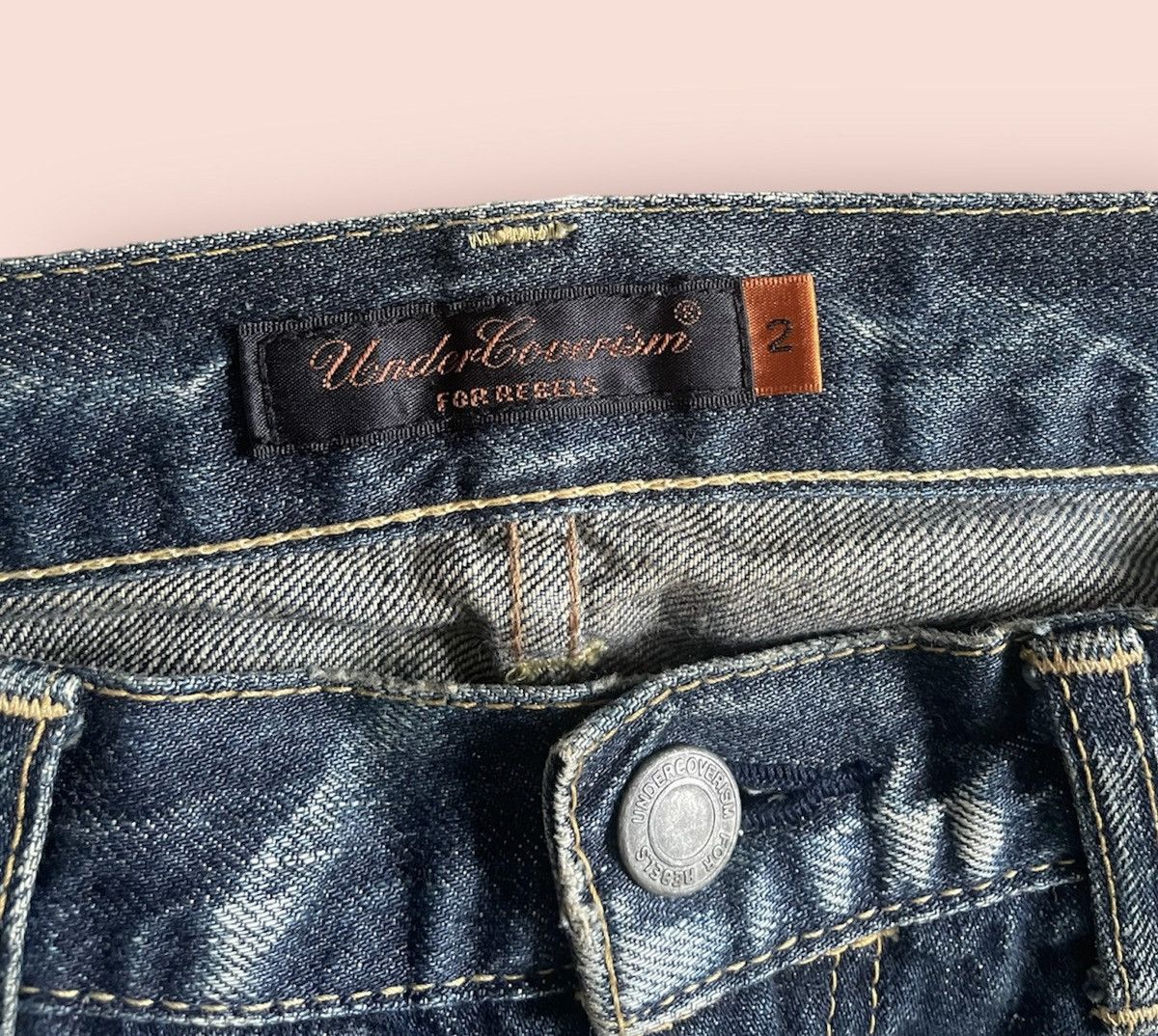 Jun Takahashi Undercover AW06 GuruGuru Bug Denim Size US 31 - 3 Thumbnail