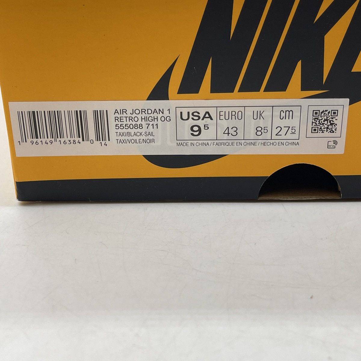 Jordan Brand Air Jordan 1 high yellow toe Size US 9.5 / EU 42-43 - 9 Thumbnail
