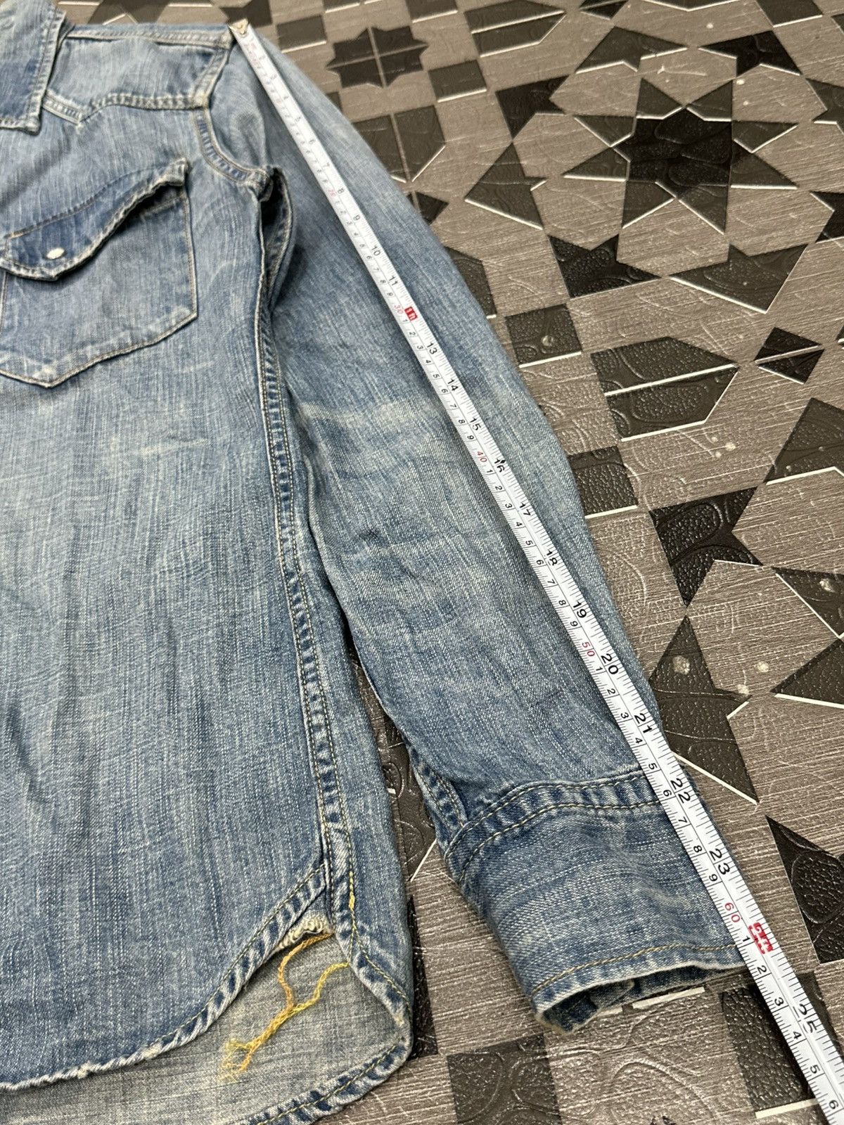 Remi Relief Remi Relief Japan Denim Chambray Snap Button Button Shirt Size US M / EU 48-50 / 2 - 21 Thumbnail