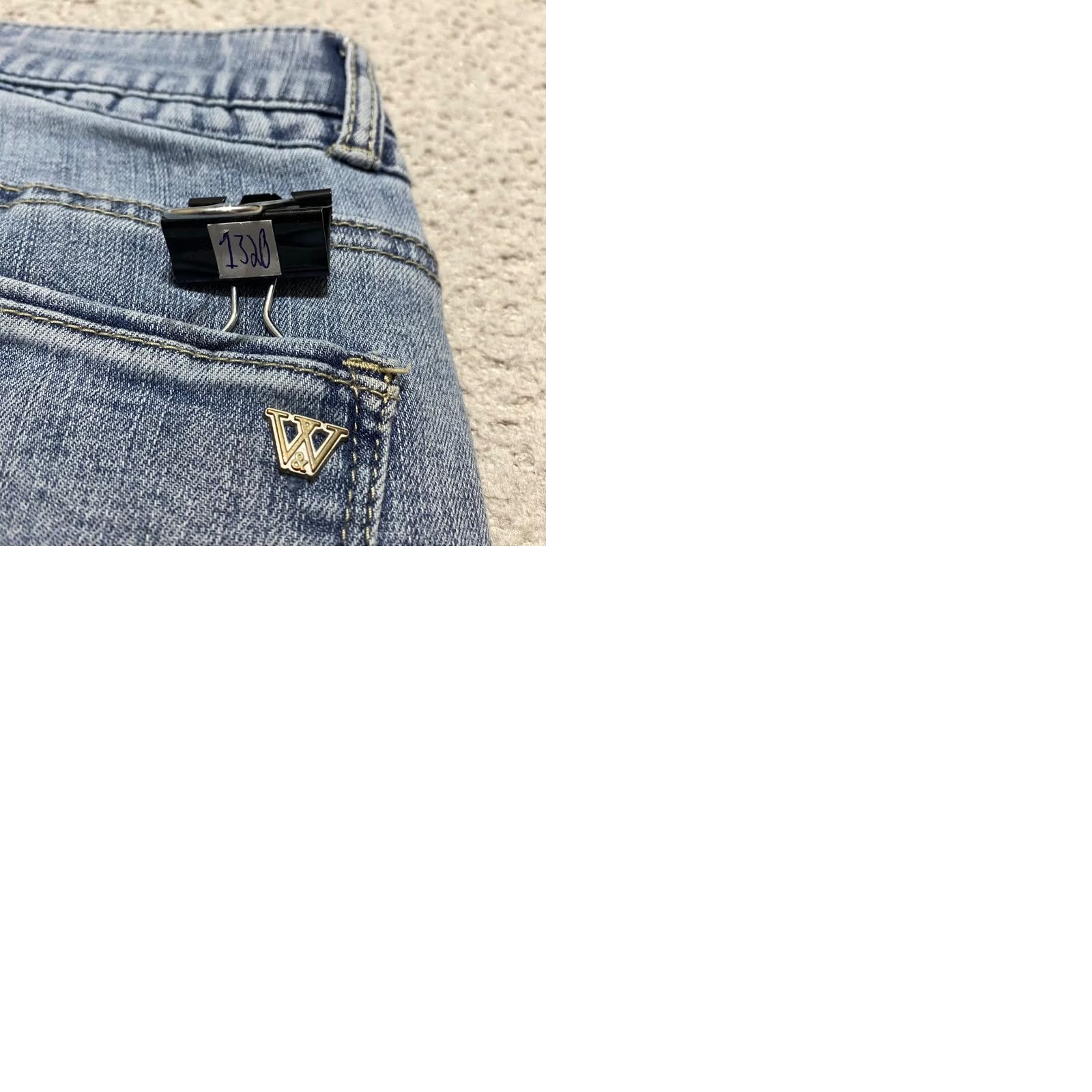 Vintage Wit & Wisdom Jeans Womens 8 Blue Denim Mid Rise Ankle Distressed Raw Hem City 90s Mens Womens Girls Size 30" / US 8 / IT 44 - 9 Thumbnail
