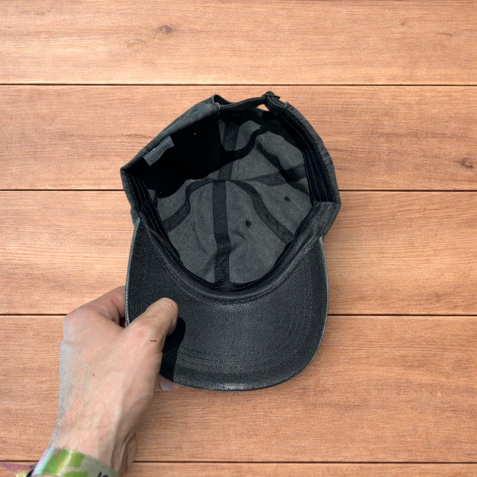 Japanese Brand Vintage style Technics music dj cap hat in washed grey. Size ONE SIZE - 5 Thumbnail
