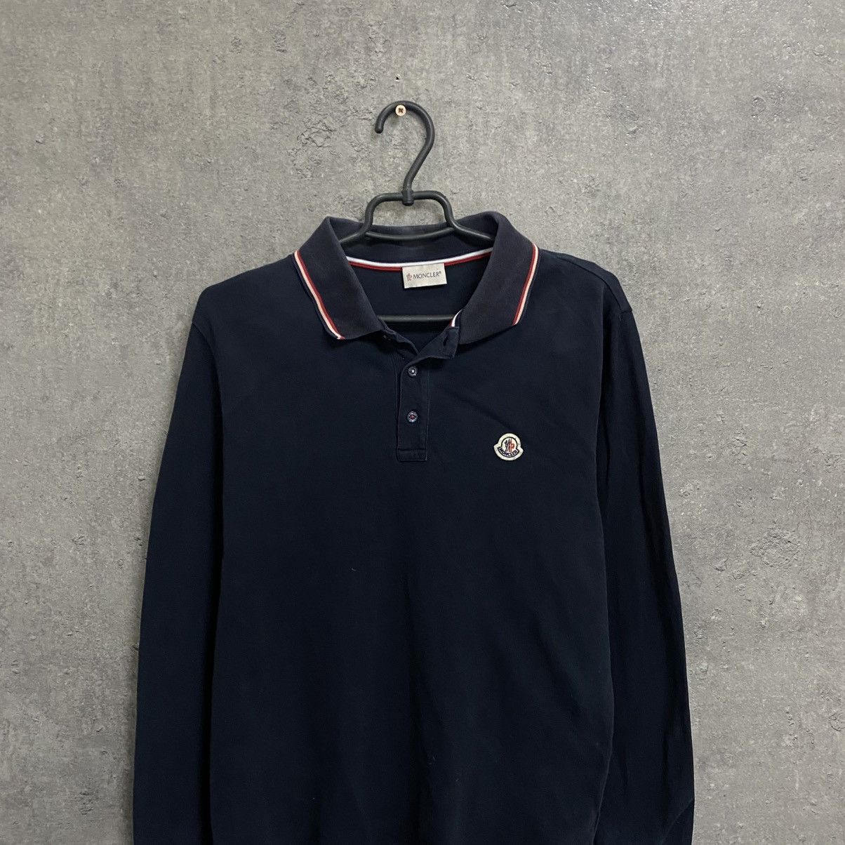 Moncler Moncler Polo Long Sleeve Luxury Size US XL / EU 56 / 4 - 4 Thumbnail