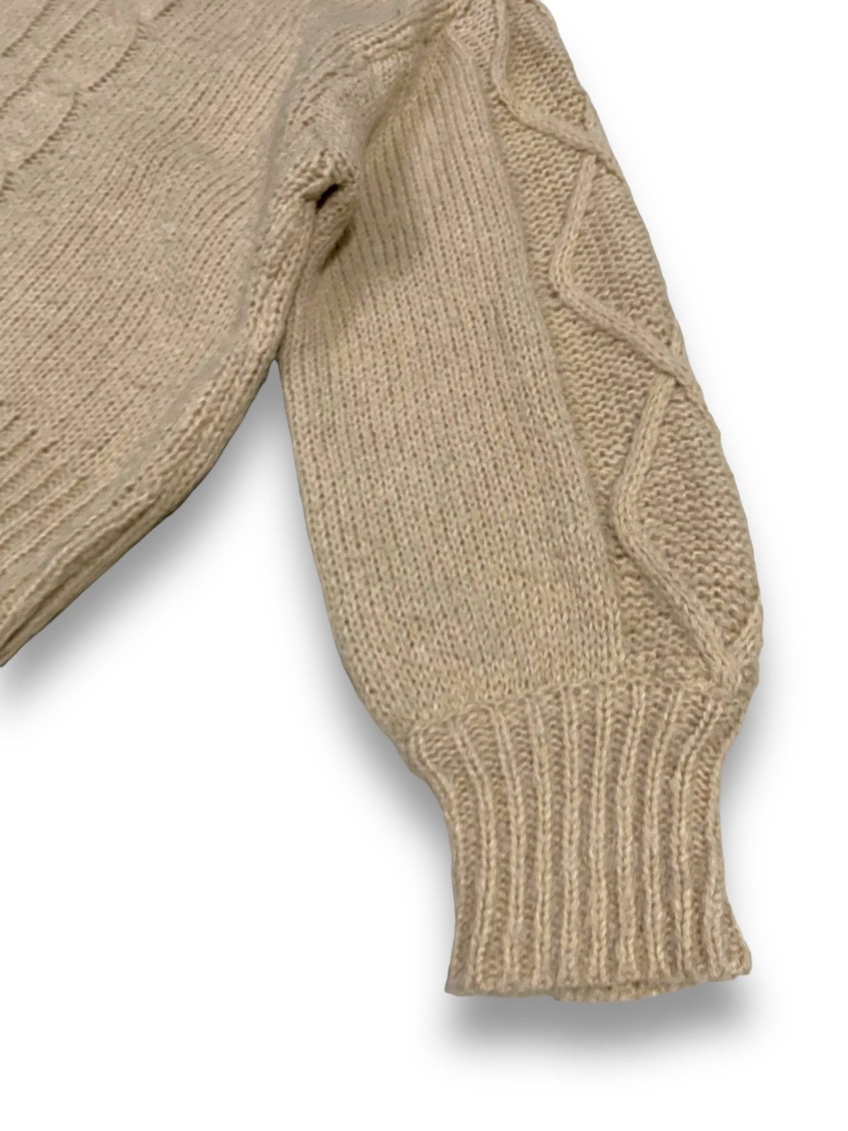 Japanese Brand Vintage Japanese Brand Oversized Cable Knitted Sweater Size ONE SIZE - 8 Thumbnail