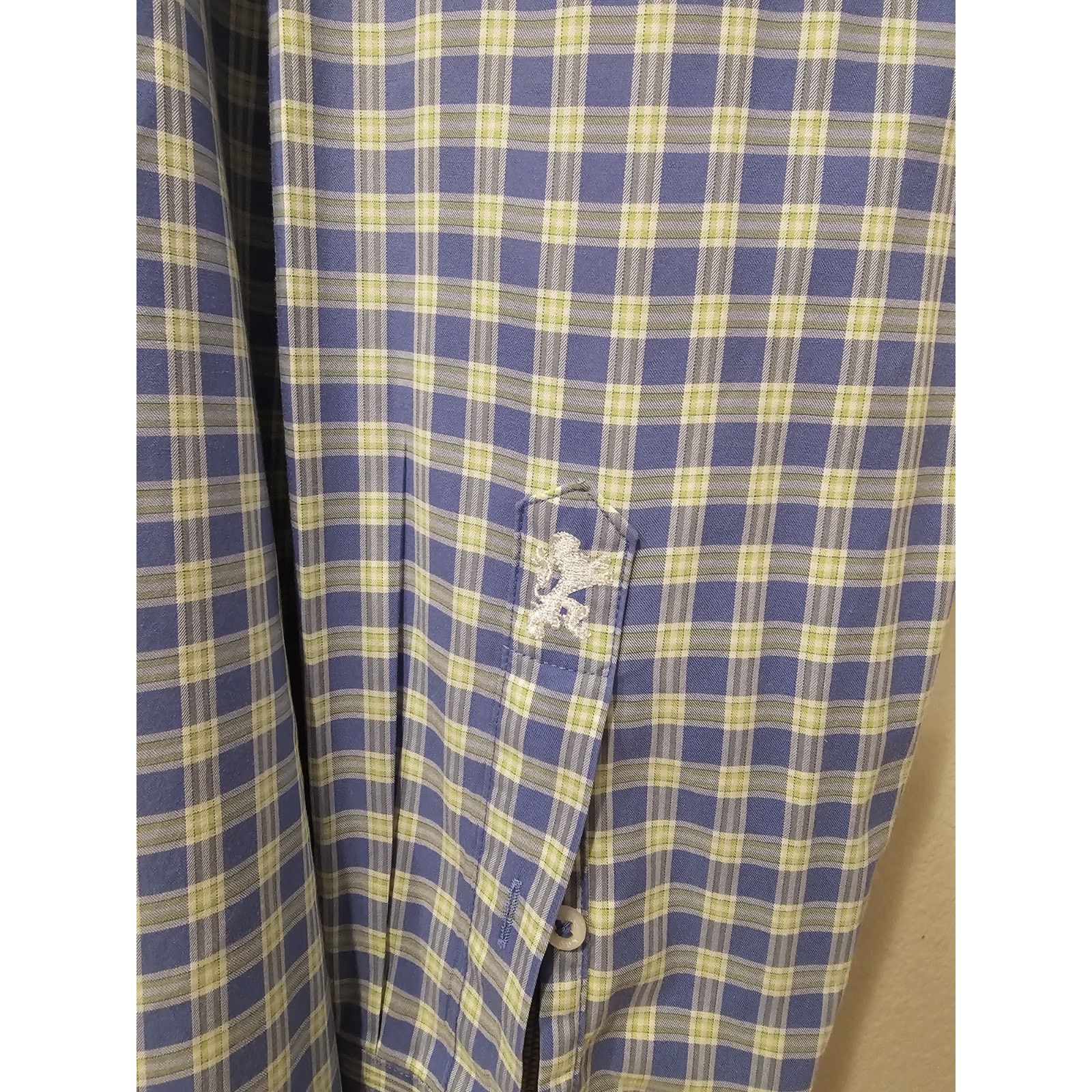 BUGATCHI Bugatchi UOMO Mens XL Long Sleeve Shirt 100% Cotton Size US XL / EU 56 / 4 - 4 Thumbnail