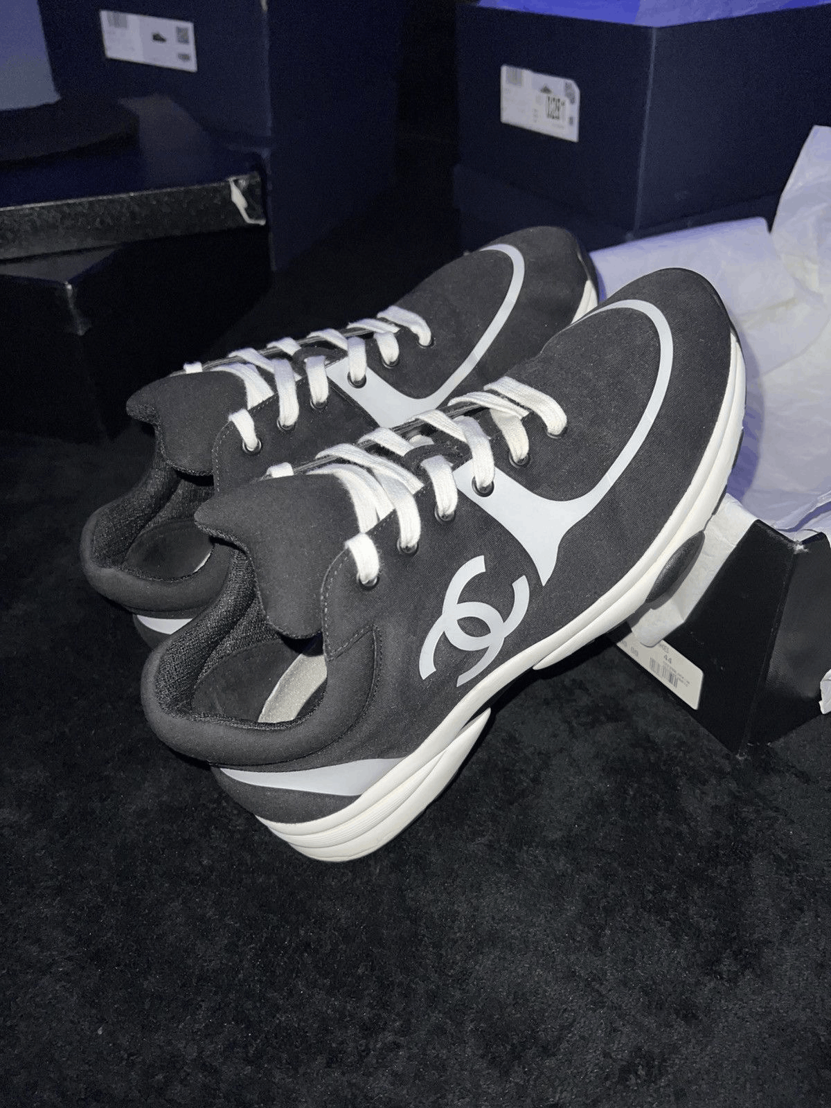 Chanel Chanel CC Trainer “BlackWhite” Size US 11 / EU 44 - 7 Thumbnail
