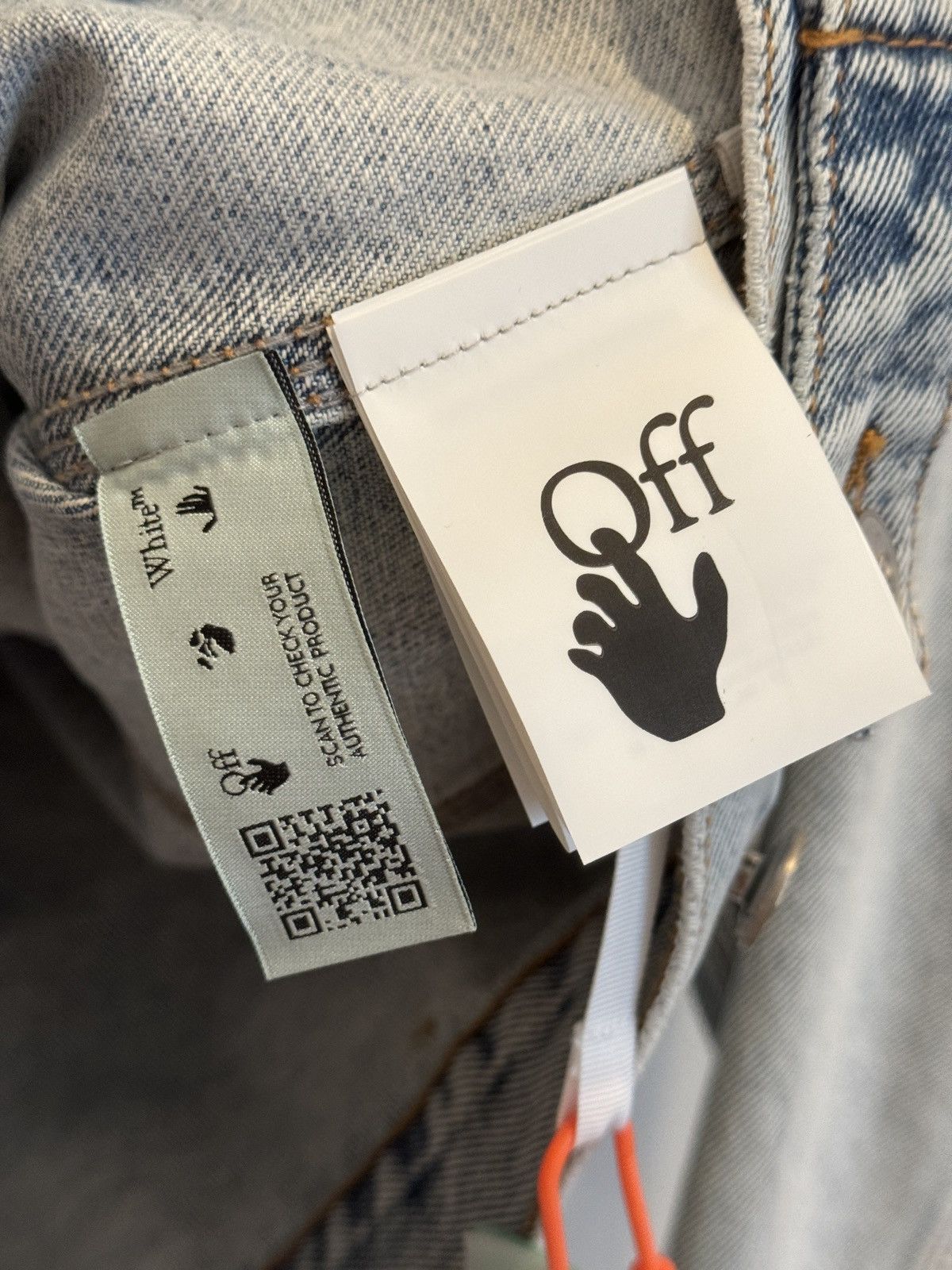 Off-White 1 of 10 Mykonos Exclusive Off White Denim Jacket Size US XS / EU 42 / 0 - 12 Thumbnail