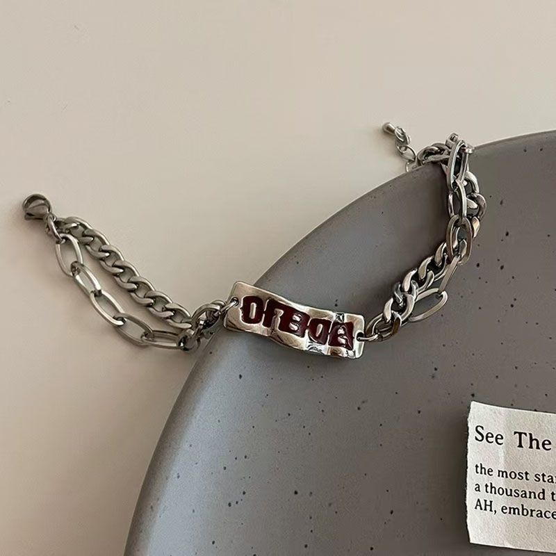 Jewelry Hip-hop Bracelet Y2K Punk Chain Gotch Bracelets Chains Size ONE SIZE - 3 Thumbnail