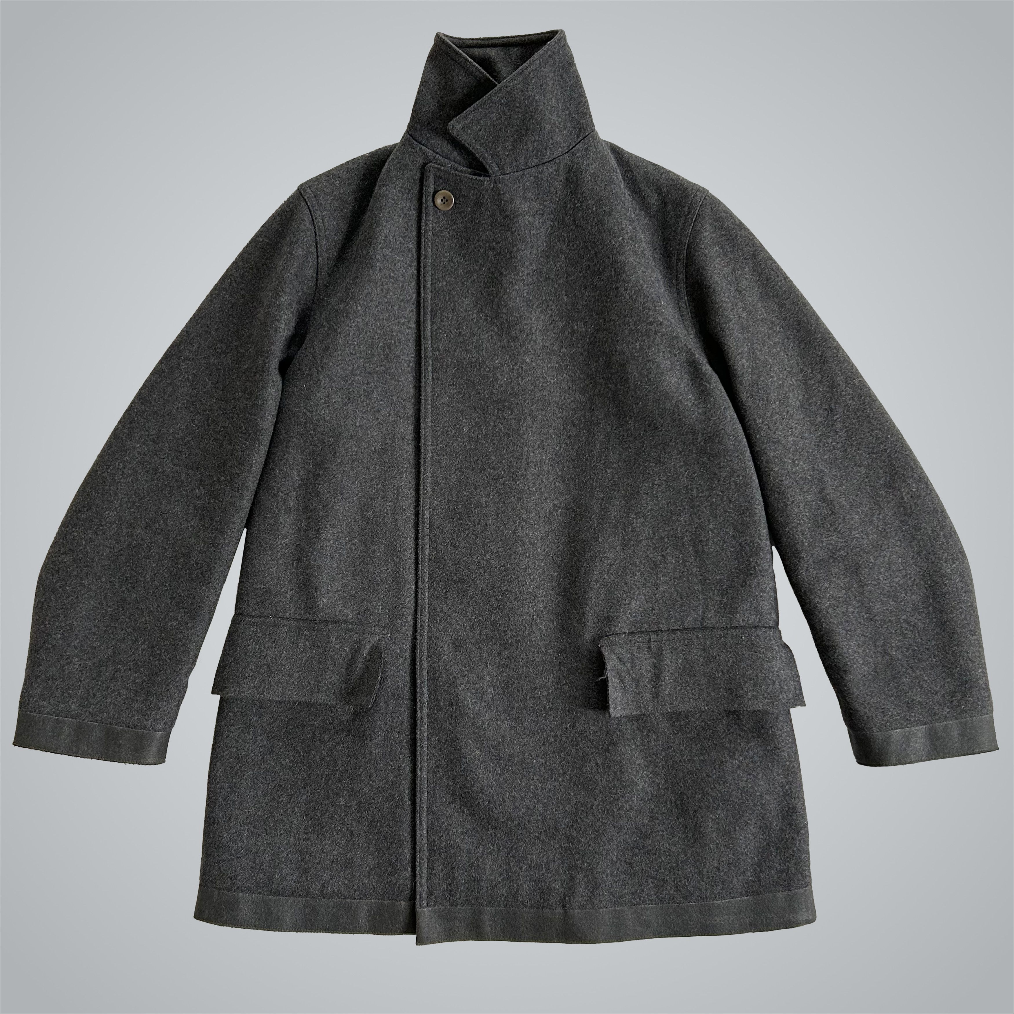 Mandarina Duck Mandarina Duck wool coat with rubberized hems (1990s) Size US M / EU 48-50 / 2 - 3 Thumbnail