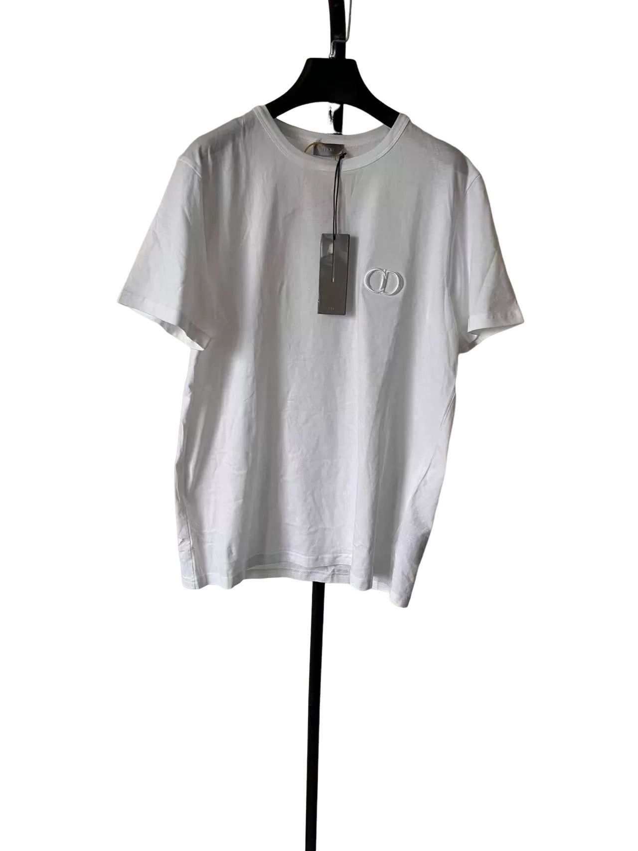 Dior Dior White CD Icon Embroidery T-Shirt Size L Size US L / EU 52-54 / 3 - 1 Thumbnail