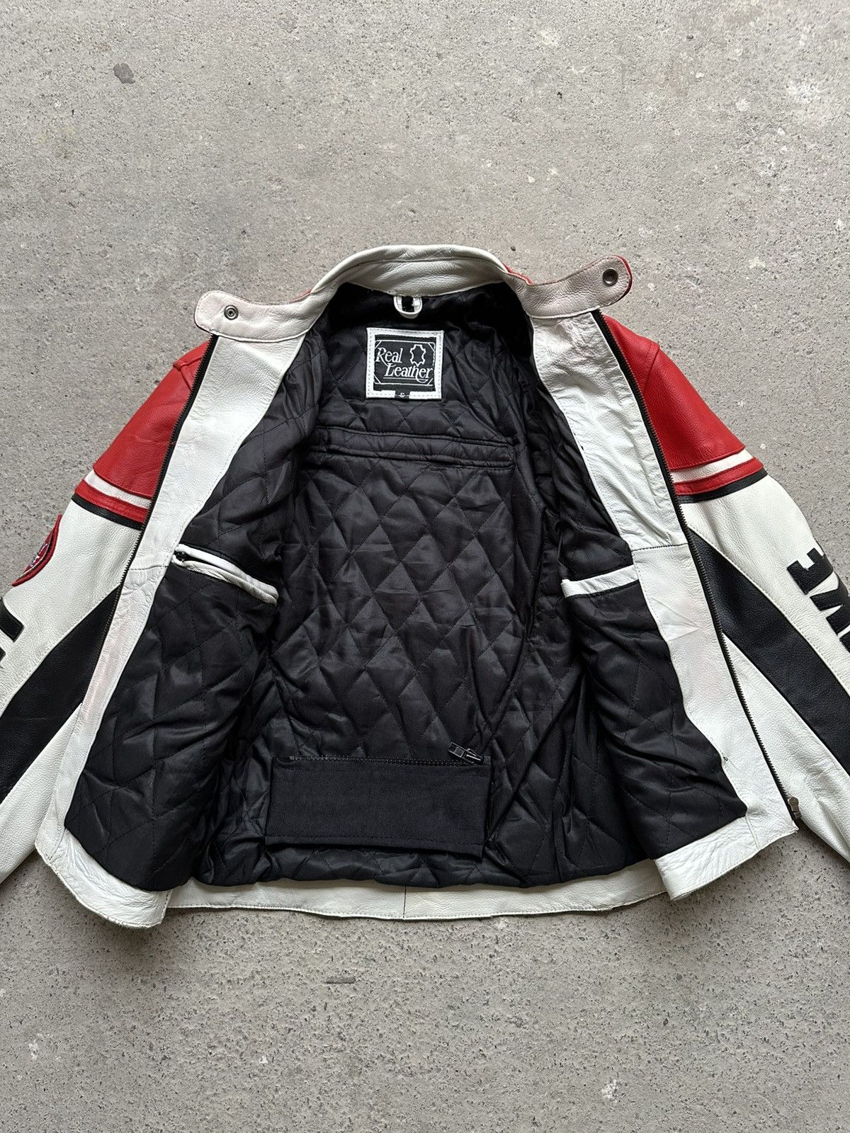 Lucky Brand Lucky Strike Exklusiv Arrow Leather Jacket S red white Size US S / EU 44-46 / 1 - 12 Thumbnail