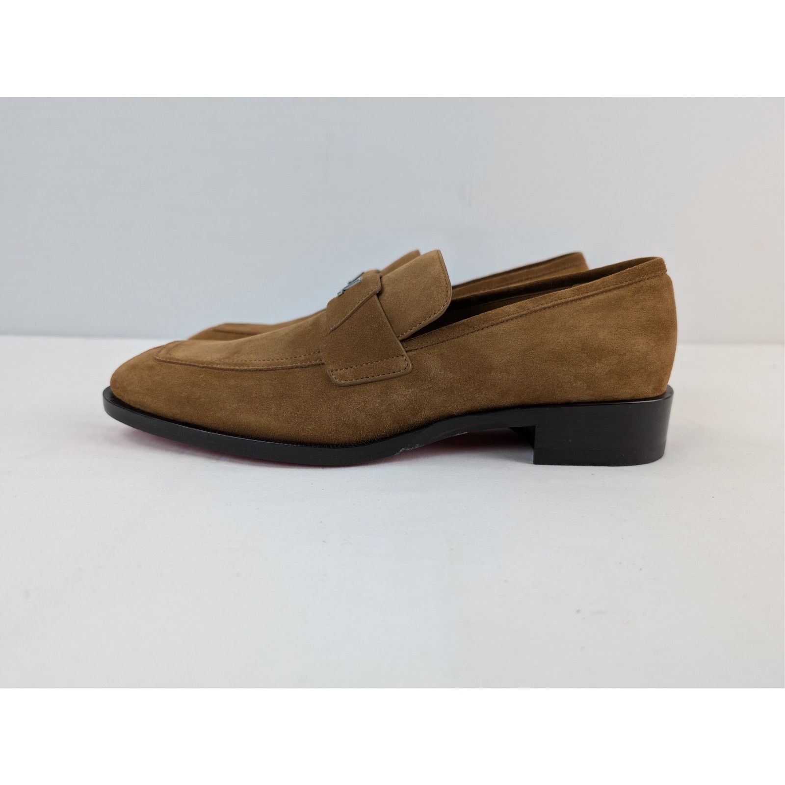 Christian Louboutin o1rshd1 Brown Suede Loafers Shoes Boots in Black Sole 46 Size US 13 / EU 46 - 8 Thumbnail