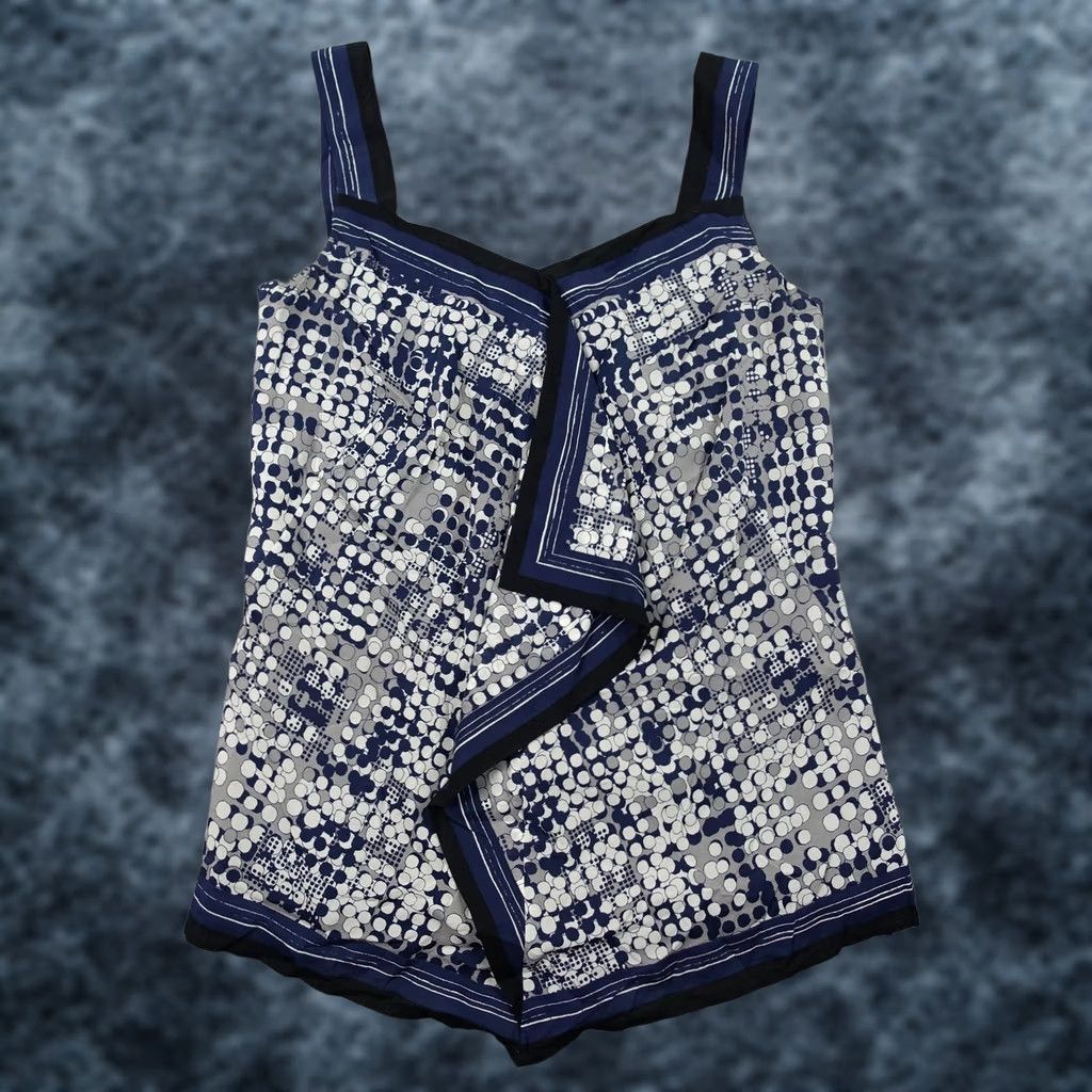 Vintage VINTAGE Classiques Entier Tank Top Womens XS Blue Silk Polka Dot Camisole Lined Size XS / US 0-2 / IT 36-38 - 1 Thumbnail
