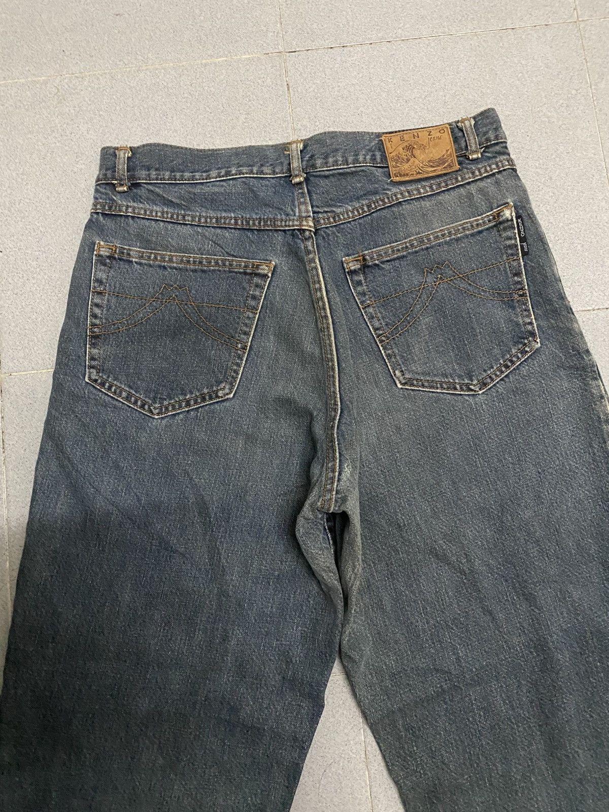 Kenzo Vintag Kenzo Jeans Distress Denim Jeans Size US 31 - 3 Thumbnail