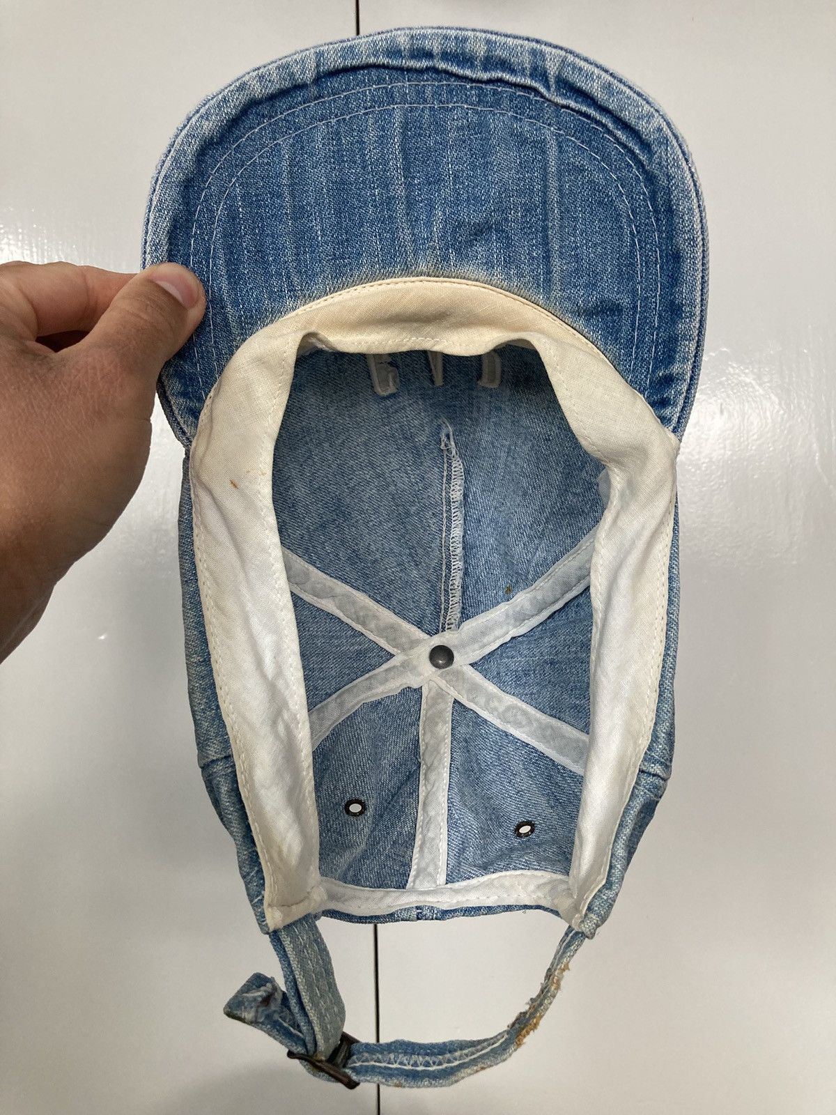 Gap GAP DENIM JEANS HAT CAP STRAP BACK VINTAGE 1980s 1990s 90s Size ONE SIZE - 12 Thumbnail