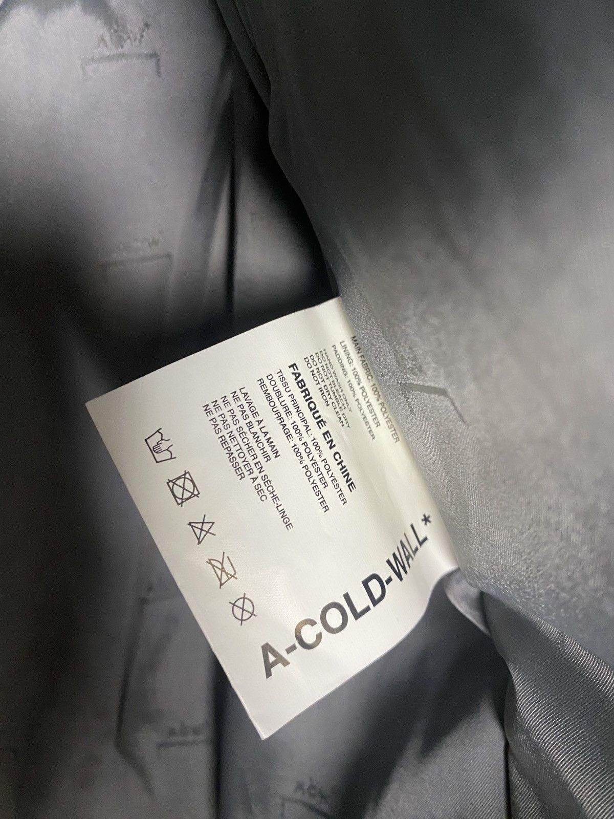 A-COLD-WALL* A Cold Wall Iridescent Blue Puffer Jacket Size US XL / EU 56 / 4 - 5 Thumbnail