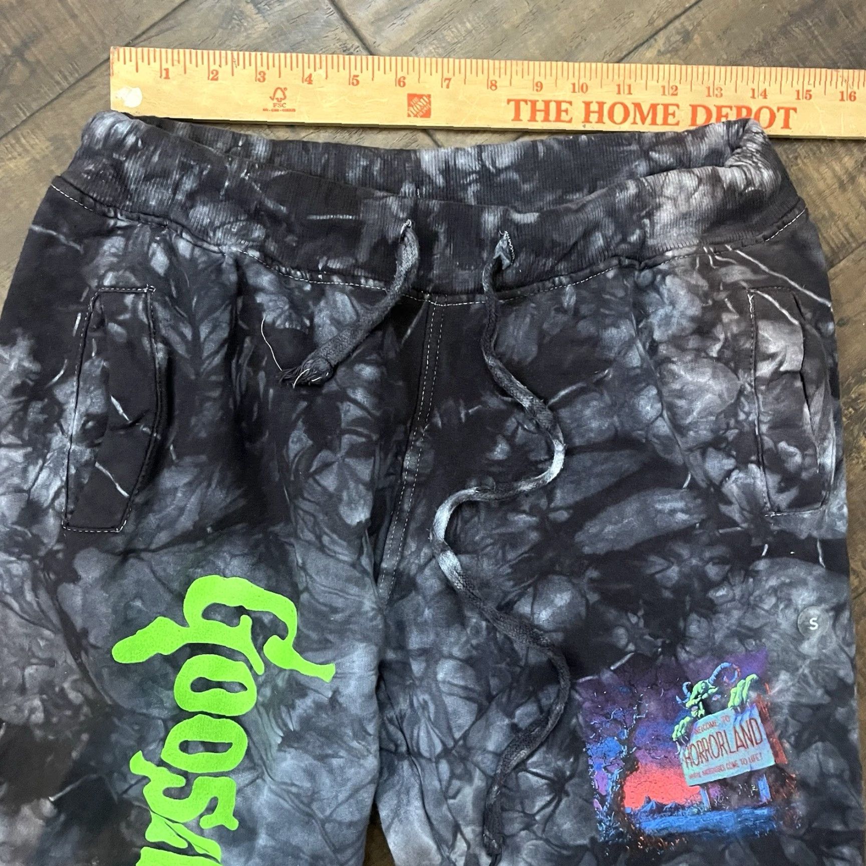 Vintage VINTAGE Goosebumps Shirt Adult Small Black/White Tie Dye Horror 1990s RL Stine Size US 29 - 5 Thumbnail