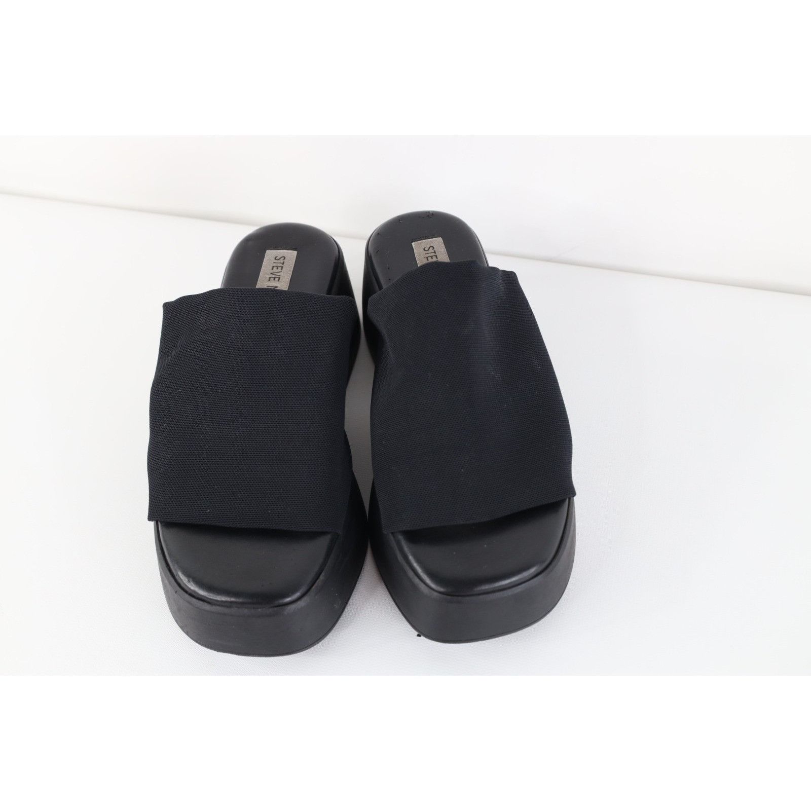 Steve Madden Vintage 90s Y2K Steve Madden Slinky Platform Sandals Black Size US 5.5 / IT 35.5 - 2 Thumbnail