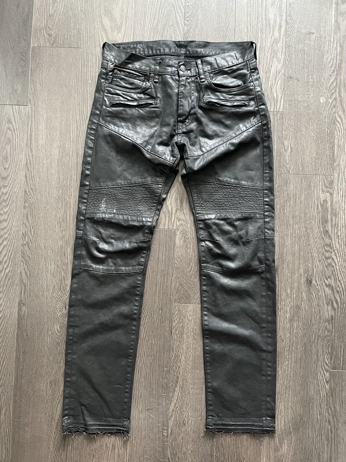 Denim & Supply Ralph Lauren Waxed D&S biker denim Size US 32 / EU 48 - 1 Thumbnail