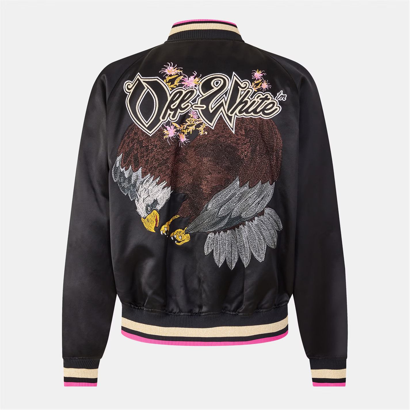 Off-White o1g2r1mq0226 Eagle-Embroidered Bomber Jacket In Multicolor Size US S / EU 44-46 / 1 - 2 Thumbnail
