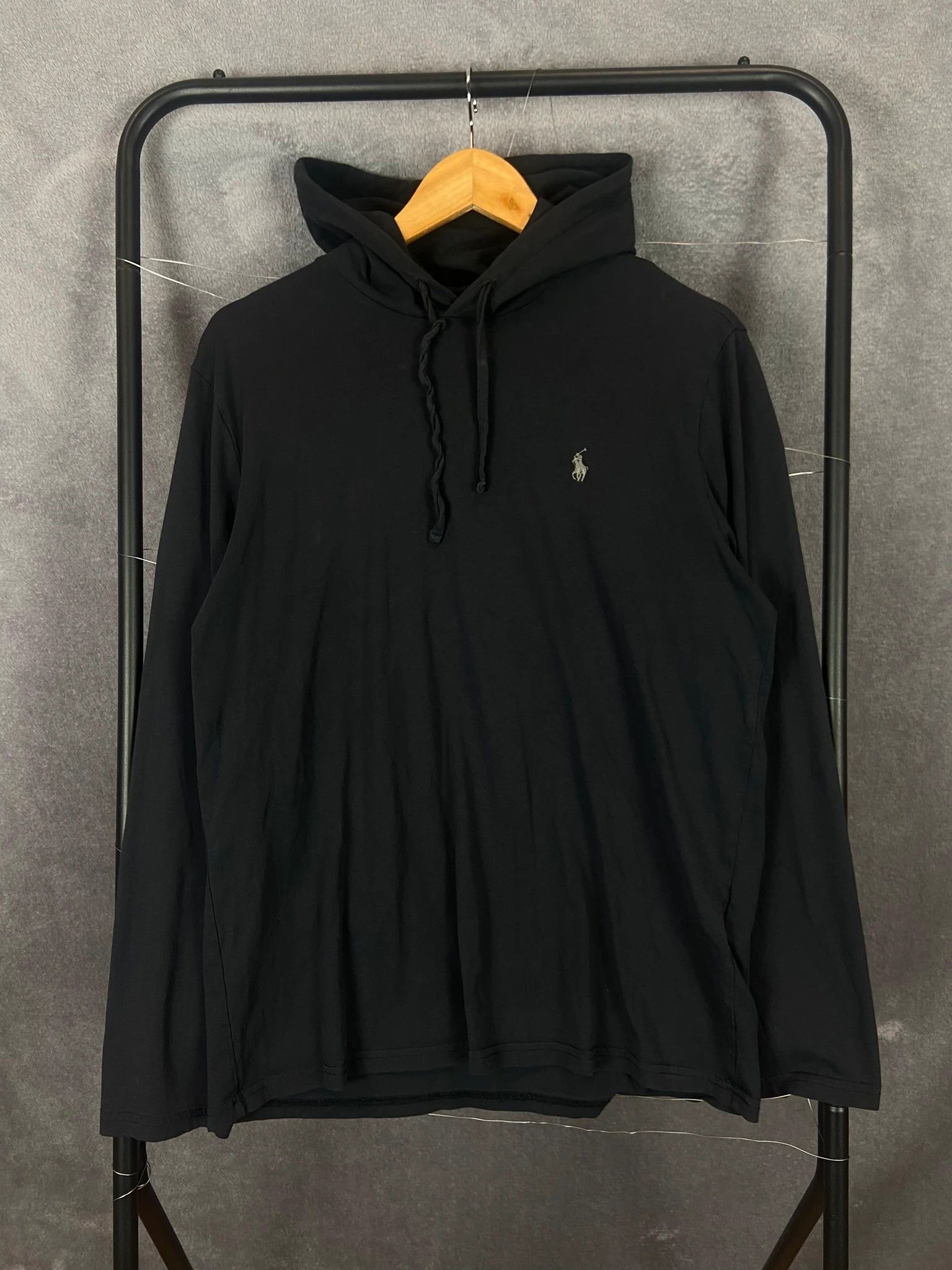 Ralph Lauren Ralph Lauren Black Hoodie – Embroidered Logo, M Size US M / EU 48-50 / 2 - 1 Thumbnail