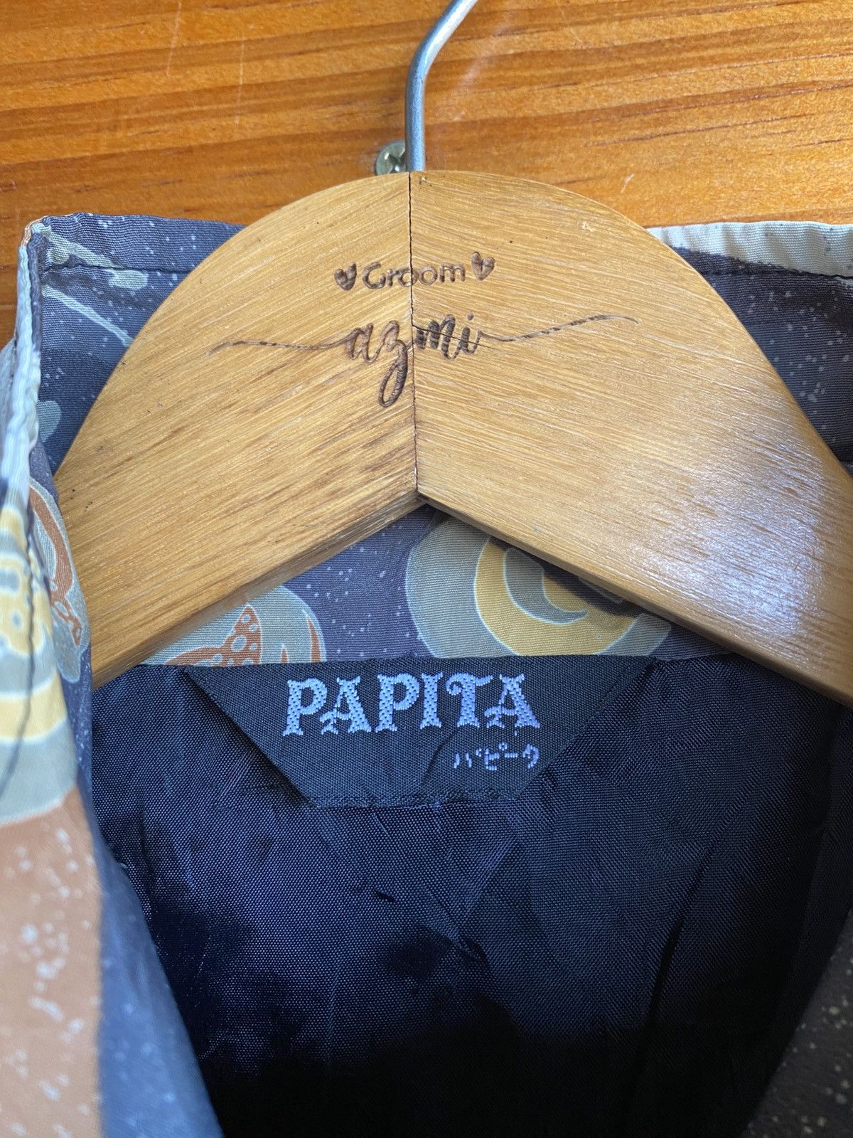 Japanese Brand Vintage PAPITA Abstract Pattern Jacket Japanese Brand Zip-Up Size L / US 10 / IT 46 - 10 Thumbnail