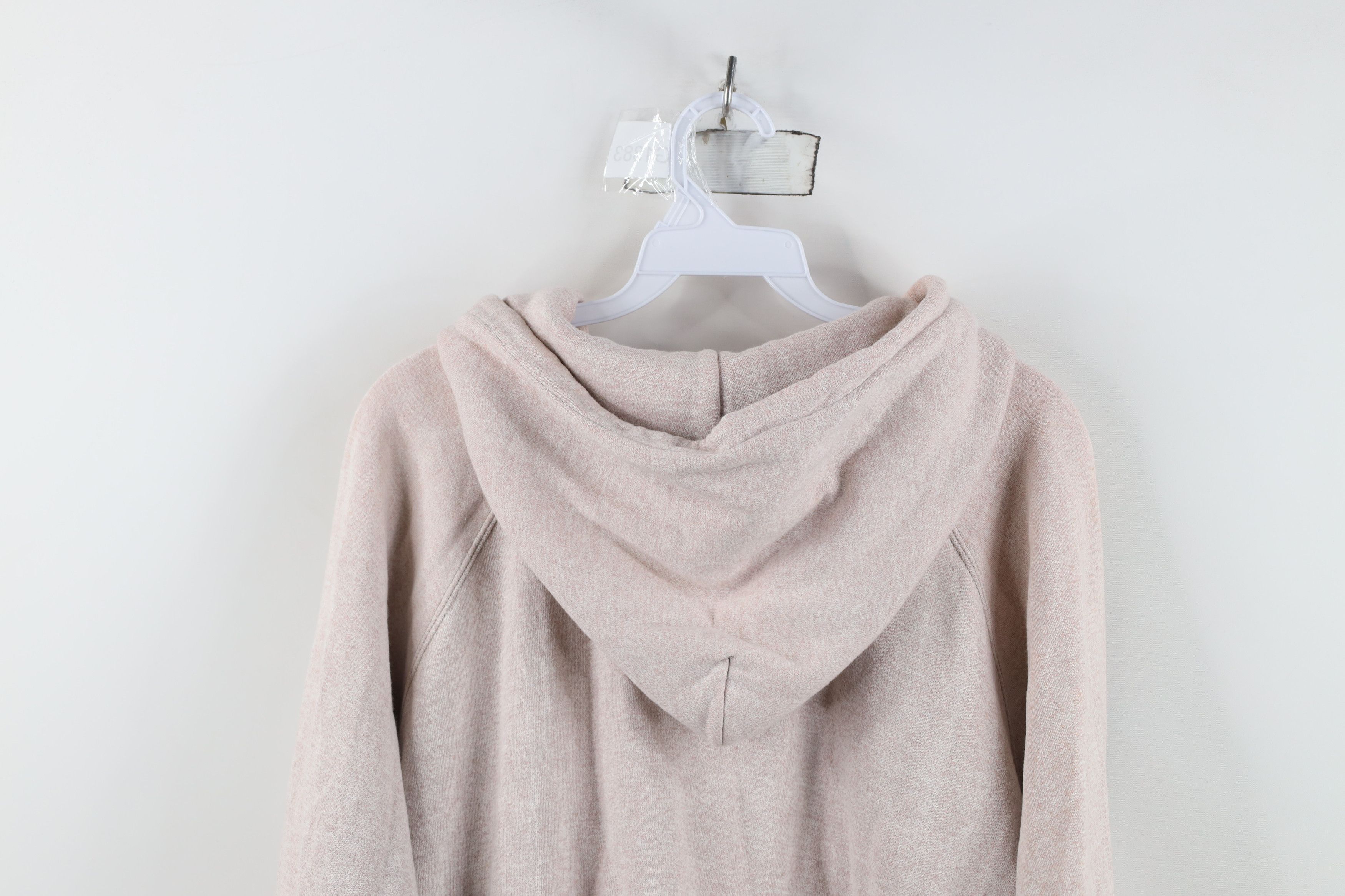Vintage Vintage 80s Streetwear Blank Full Zip Hoodie Heather Pink Size US L / EU 52-54 / 3 - 14 Thumbnail