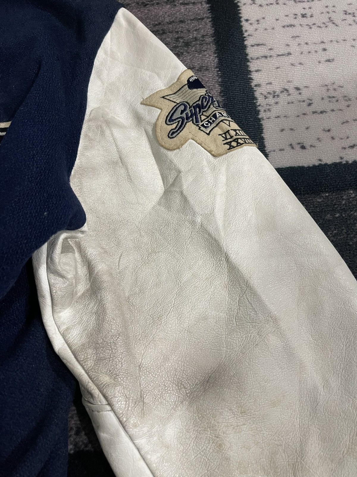 NFL Vintage Delong Nfl Cowboys Varsity Jacket Size US XL / EU 56 / 4 - 11 Thumbnail