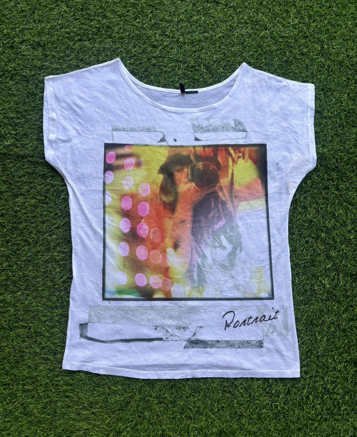 Benetton Y2k Stile Benetton Phototee Style Women's Tshirt Size ONE SIZE - 1 Thumbnail