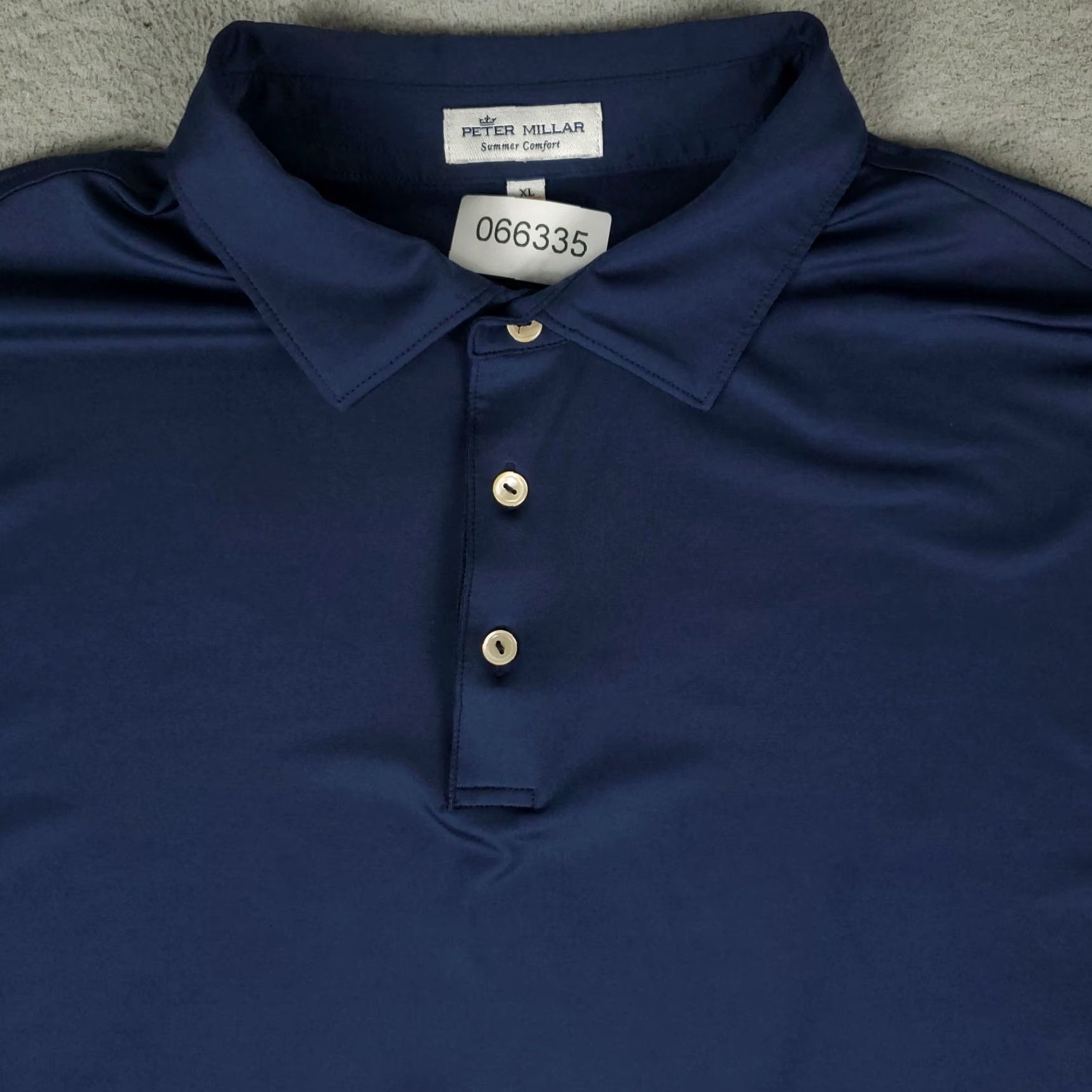 Peter Millar Peter Millar Polo Shirt Mens XL Navy Blue Summer Comfort Golf Short Sleeve Shirt Polo Men Blue Classic Colorful Preppy Sports Mens Size US XL / EU 56 / 4 - 2 Thumbnail