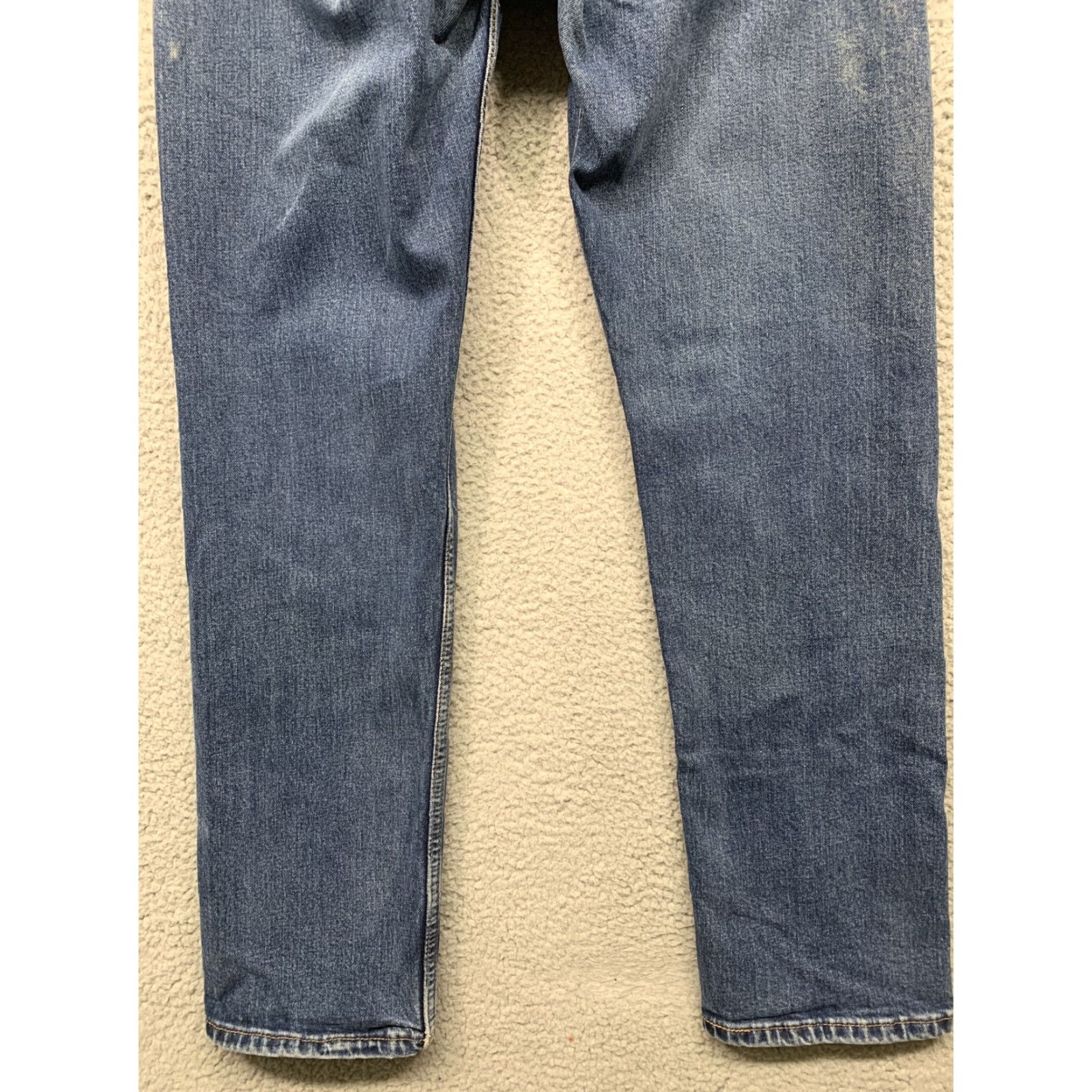 Levi's Levi's 505 Jeans Mens 33 x 30.5 Straight Leg 5-Pocket Denim Blue Logo Red Tab Vintage Not N/A Size US 33 - 6 Thumbnail