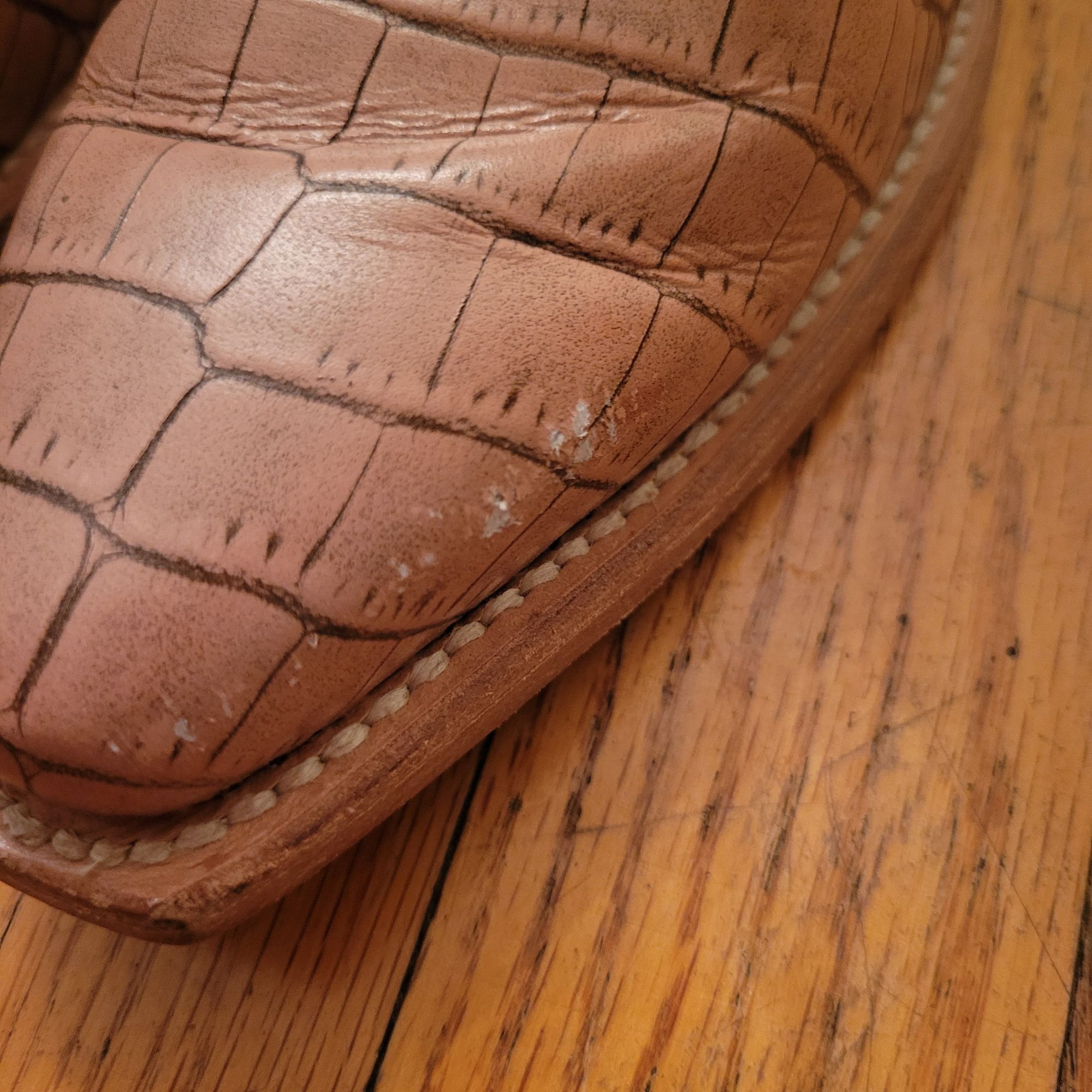 FREEBIRD Freebird MIRAMAR Brown Leather Western Ankle Boots 8 Croc Em Size US 8 / IT 38 - 6 Thumbnail