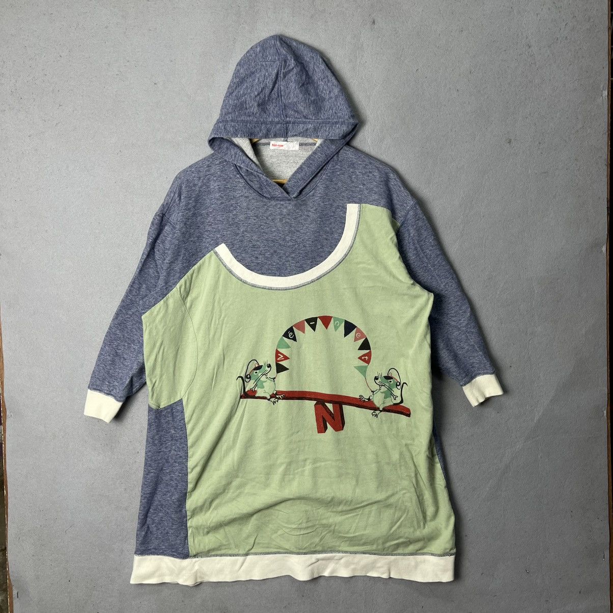 Ne-Net Ne-net Hooded Long Sweatshirt Dress Graphic Print Size M / US 6-8 / IT 42-44 - 1 Thumbnail