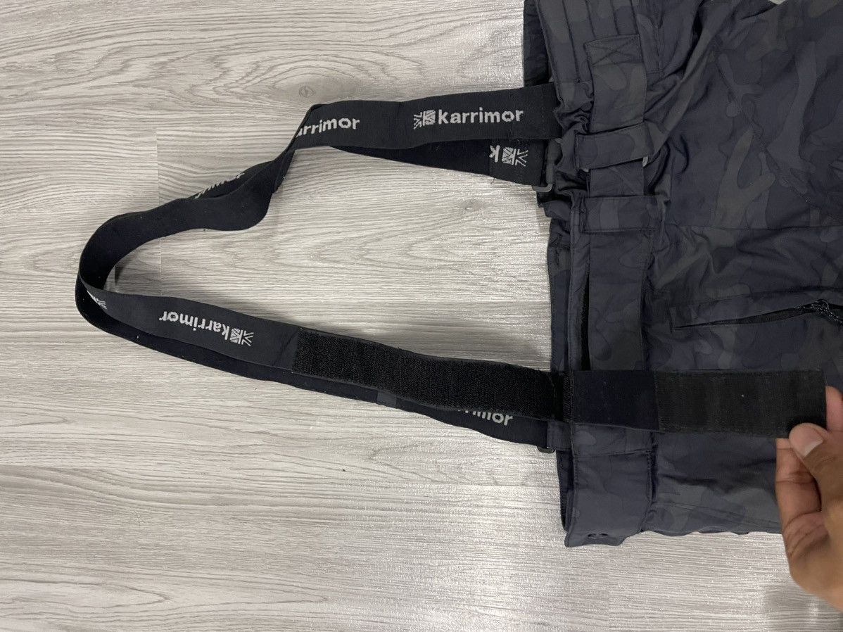 Japanese Brand × Karrimor Karrimor Black Camo Ski Pant With Suspender Size US 34 / EU 50 - 19 Thumbnail