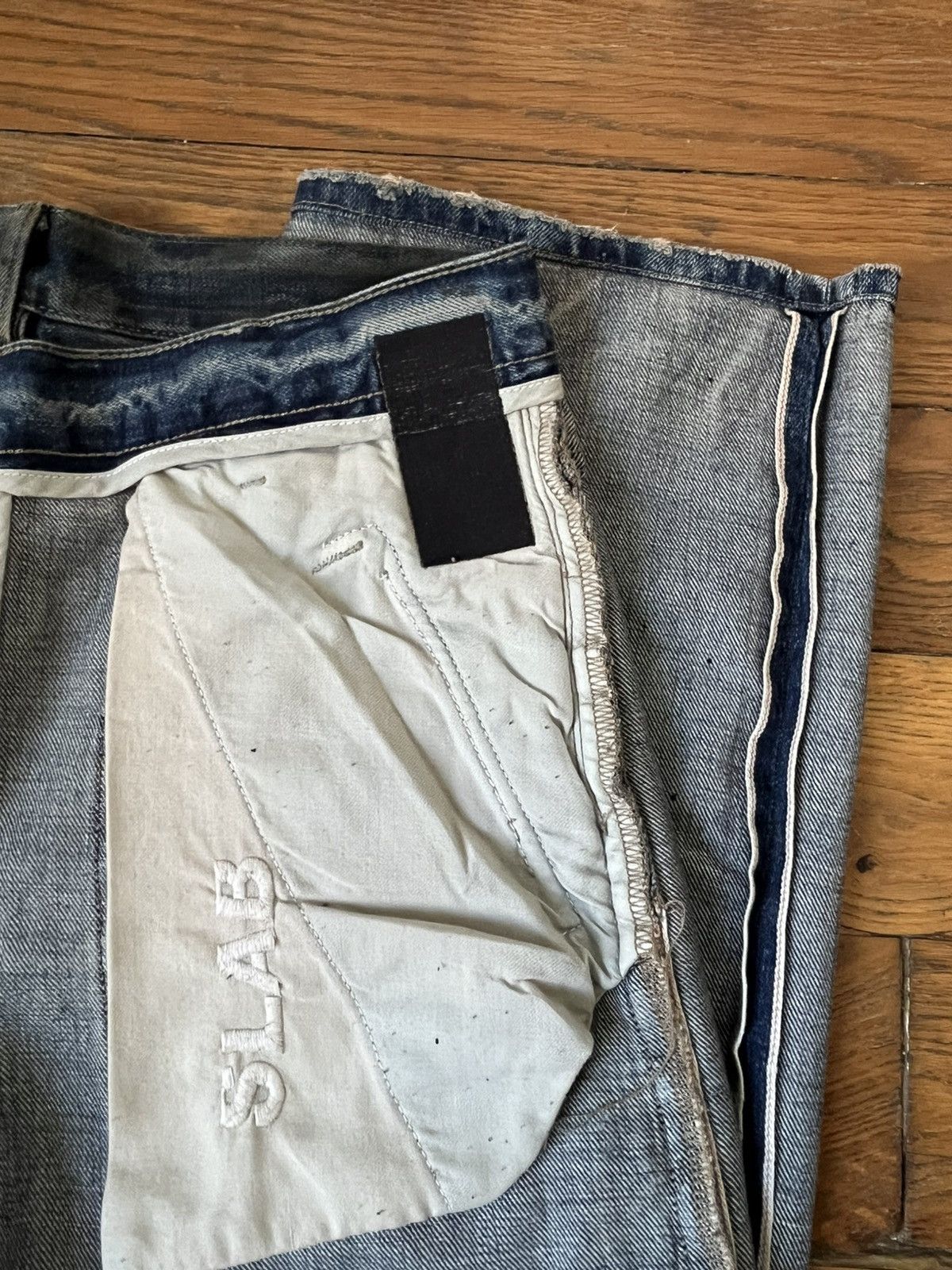 Rick Owens Rick Owens SLAB 2001 Mud Washed Denim Size US 27 - 10 Thumbnail