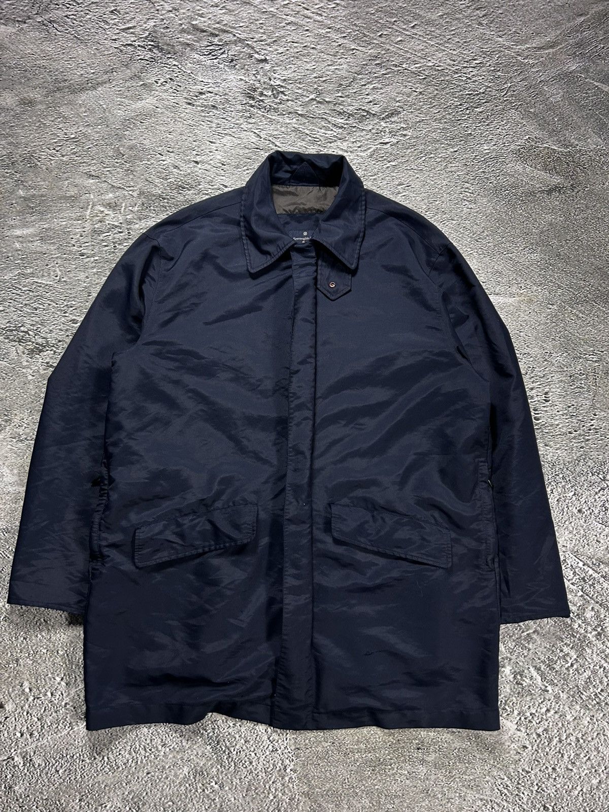 Ermenegildo Zegna Z Zegna Ermenegildo Zegna Long Coat Microtene navy Grailed