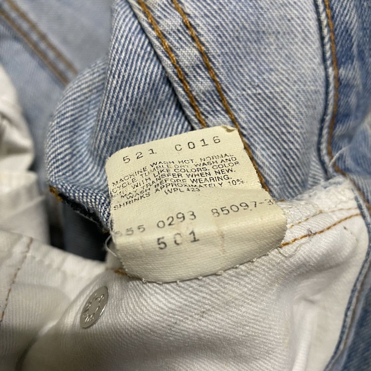 Levi's Vintage 90s Levis 501 Big E Selvedge Jeans Size US 28 / EU 44 - 21 Thumbnail