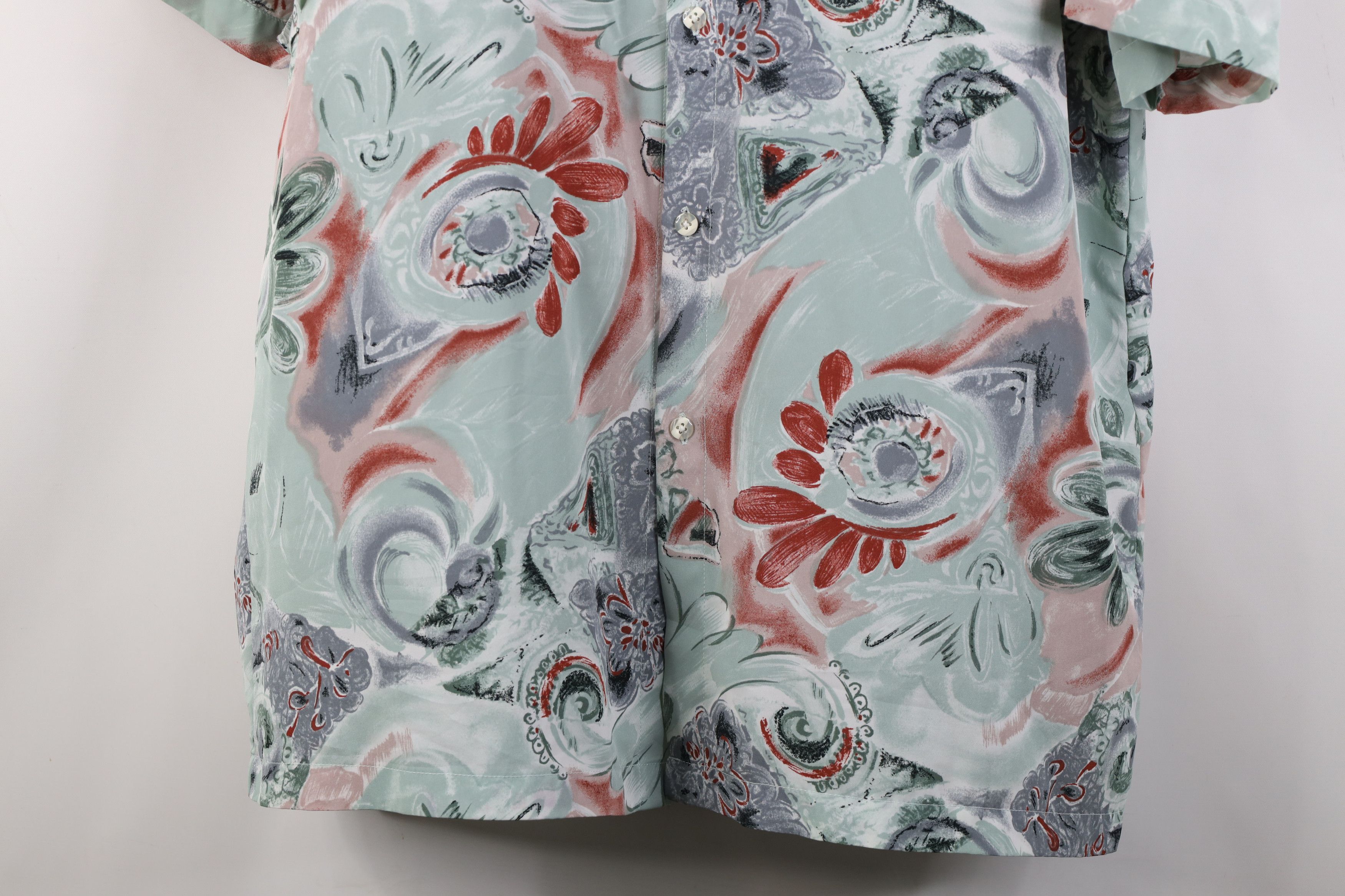 Vintage Vintage 90s Streetwear Flower Short Sleeve Button Shirt Size US L / EU 52-54 / 3 - 3 Thumbnail