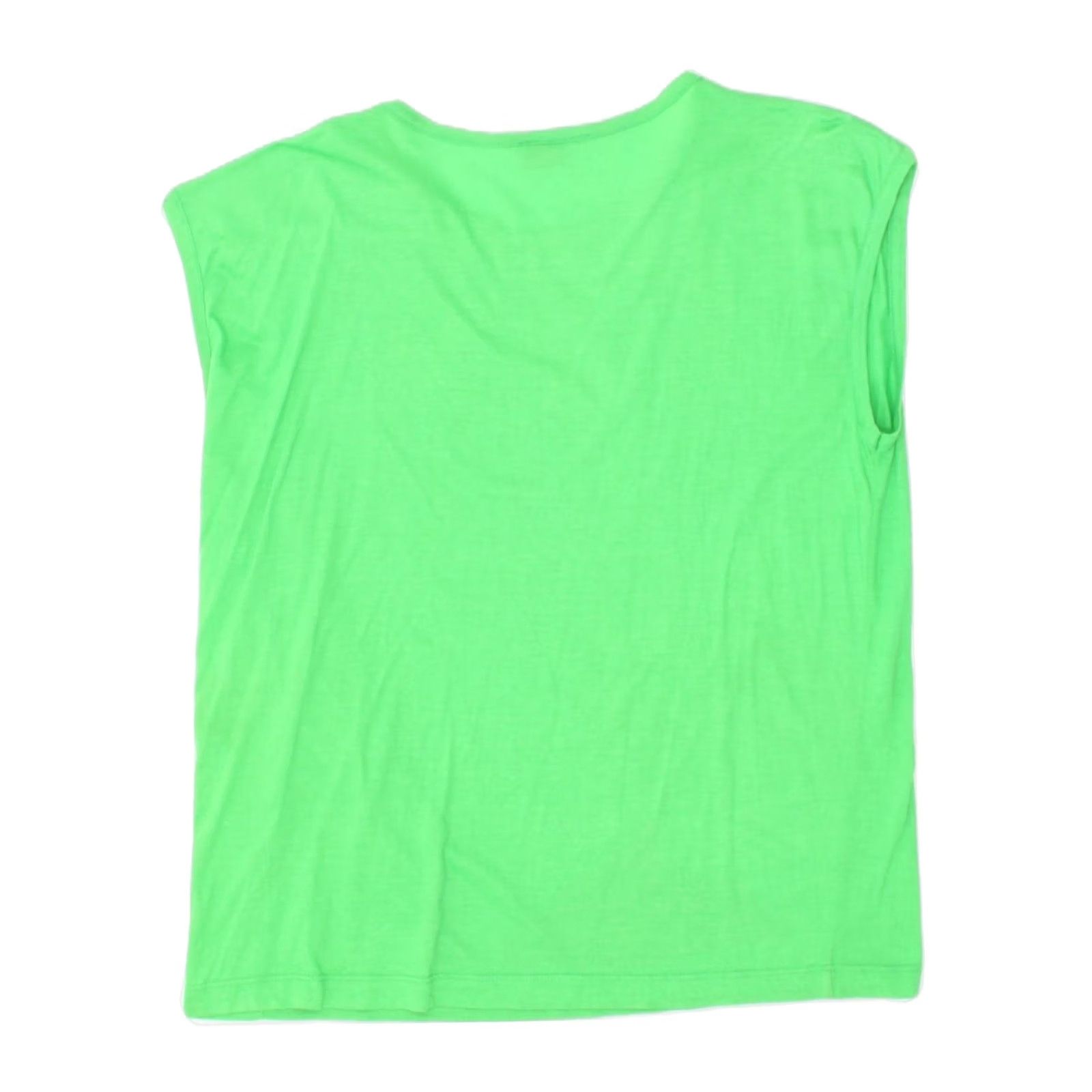 Albam ALBA FORNARI Womens T-Shirt Top Medium Green Cotton UK 14 Size M / US 6-8 / IT 42-44 - 2 Thumbnail