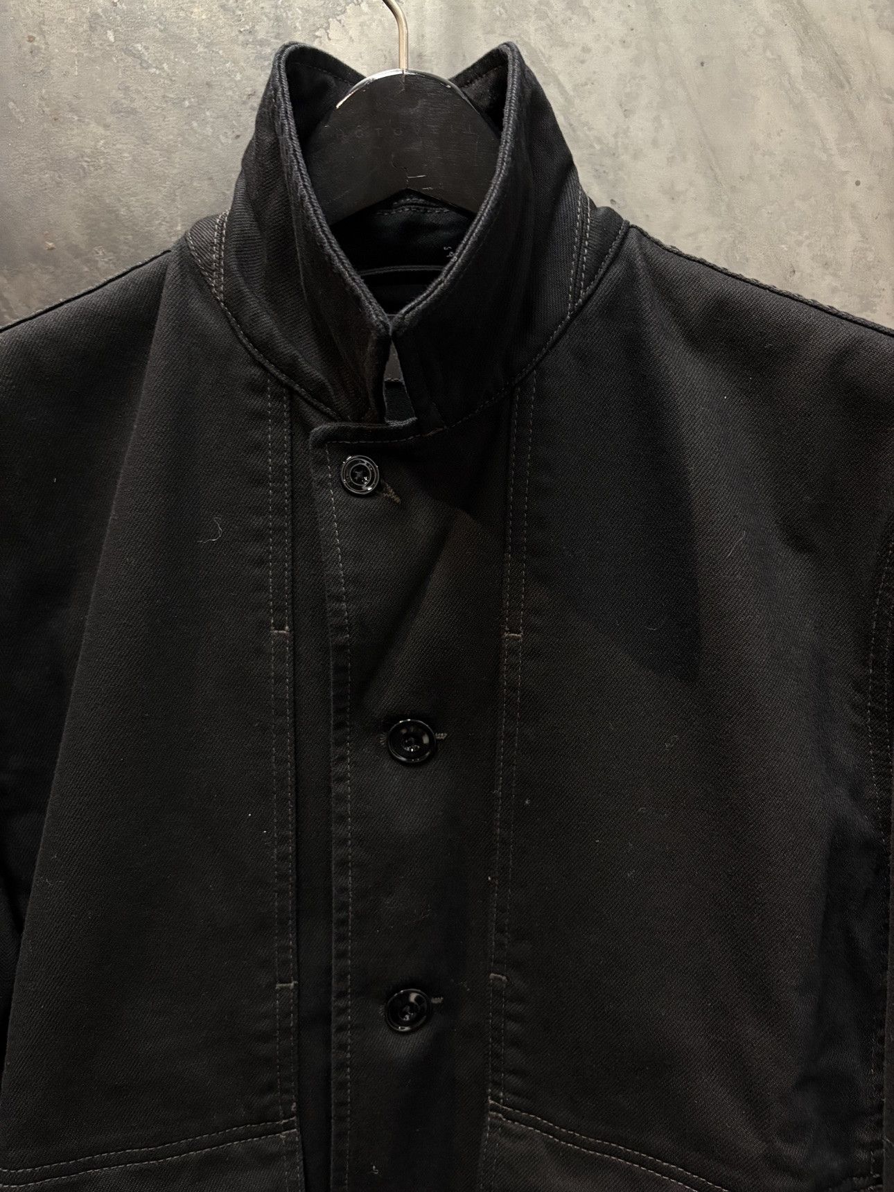 Lemaire Black Cotton Boxy Jacket, Men's — image 2 of 5