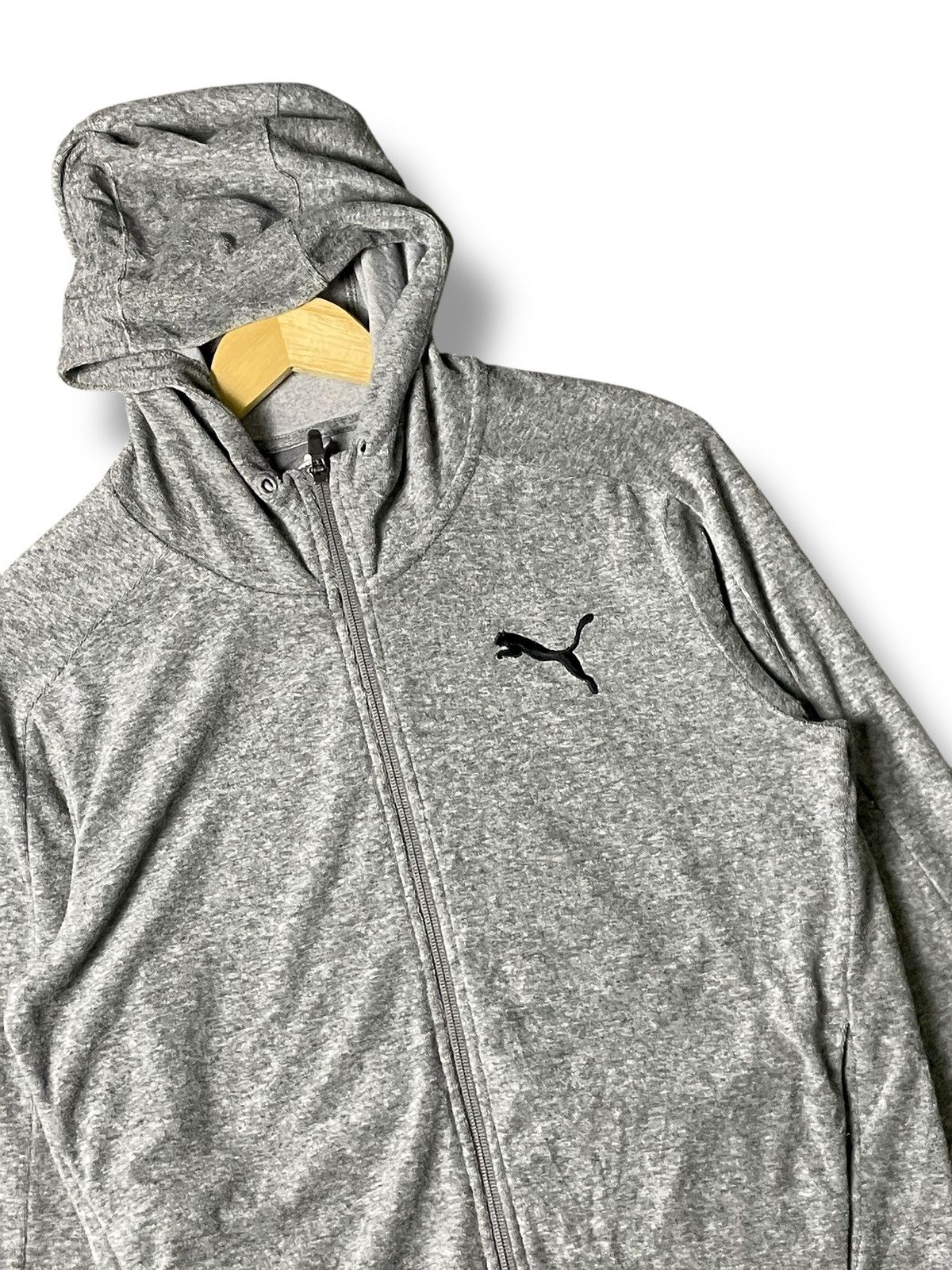 Puma × Vintage Puma Essentials Full-Zip Hoodie Grey (68) Size US S / EU 44-46 / 1 - 2 Thumbnail