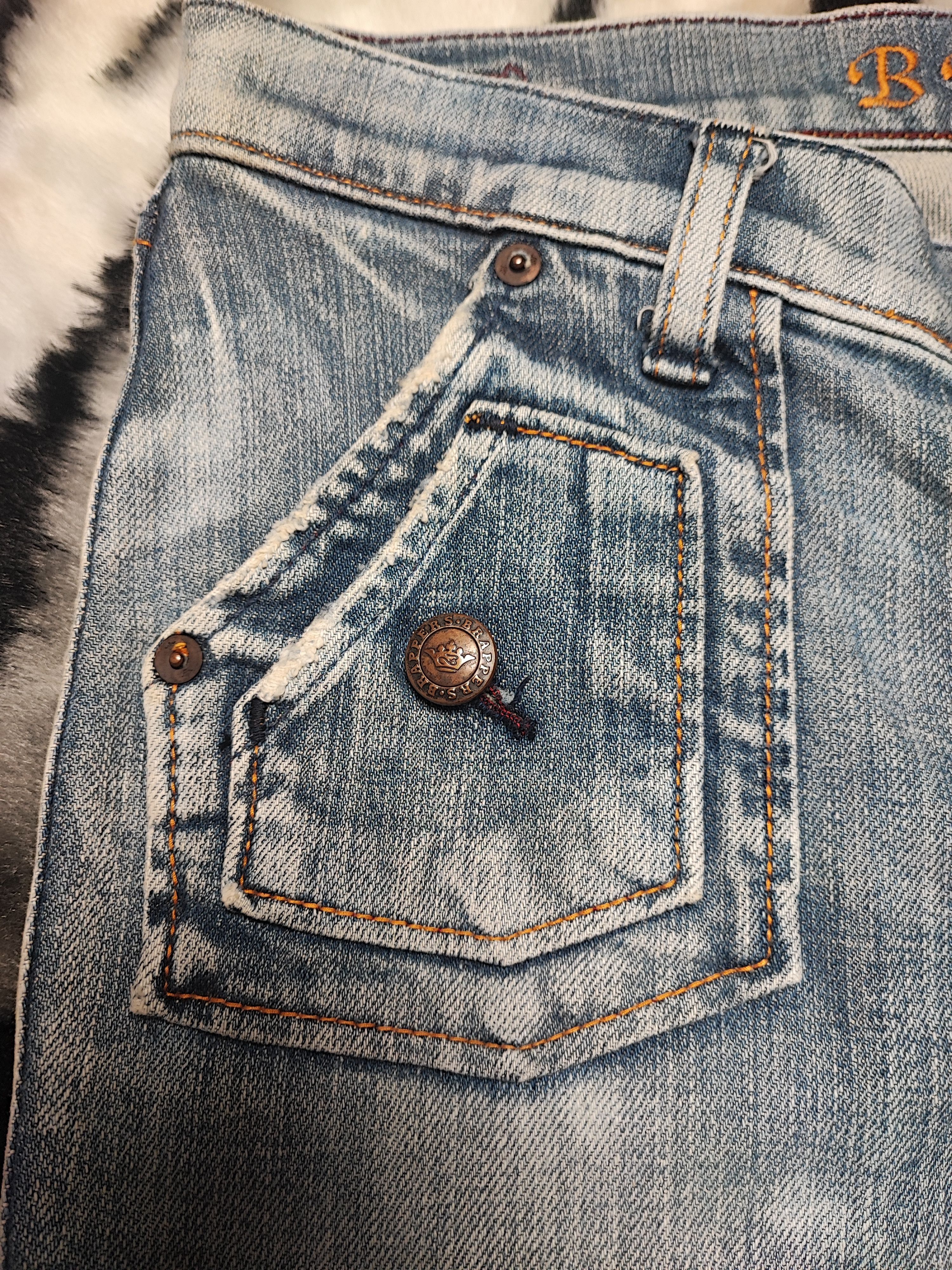 Jean Vintage Brappers Bootcut Flared Jeans Size 29" - 11 Thumbnail
