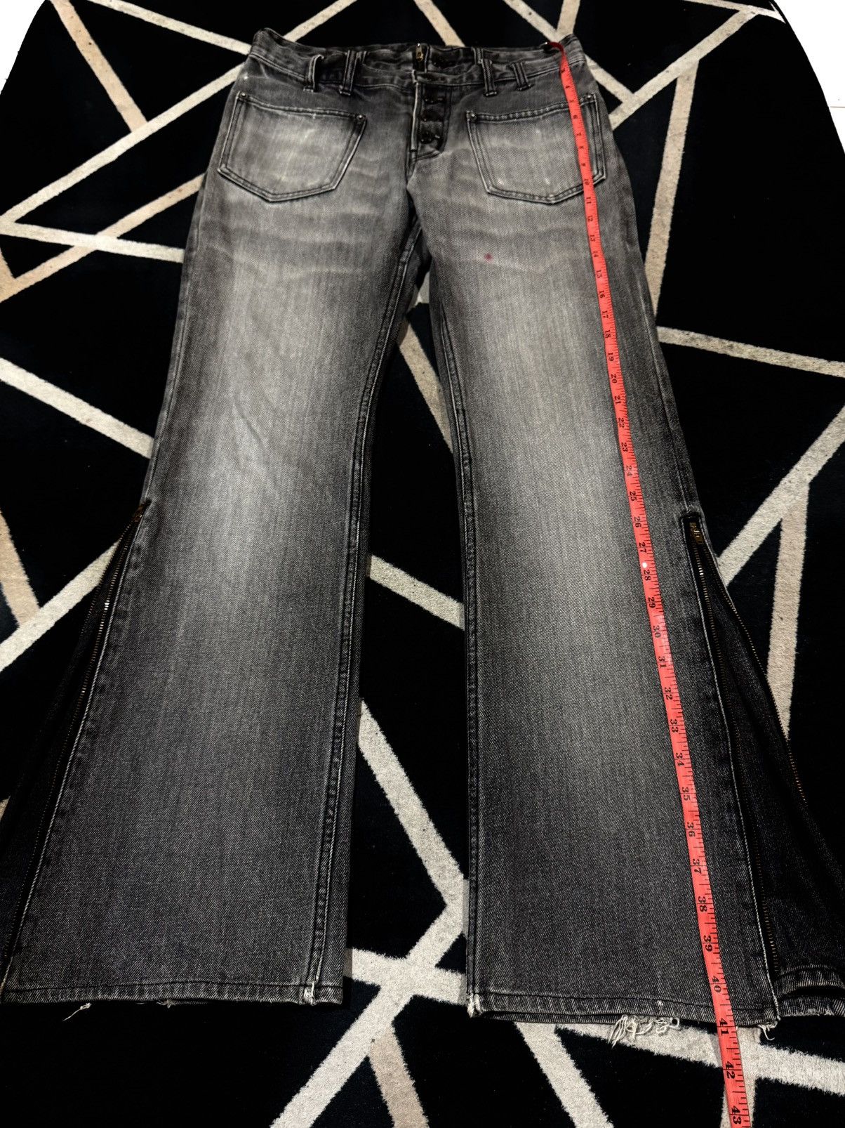 PPFM PPFM Double Waist Flared Denim Size US 30 / EU 46 - 6 Thumbnail