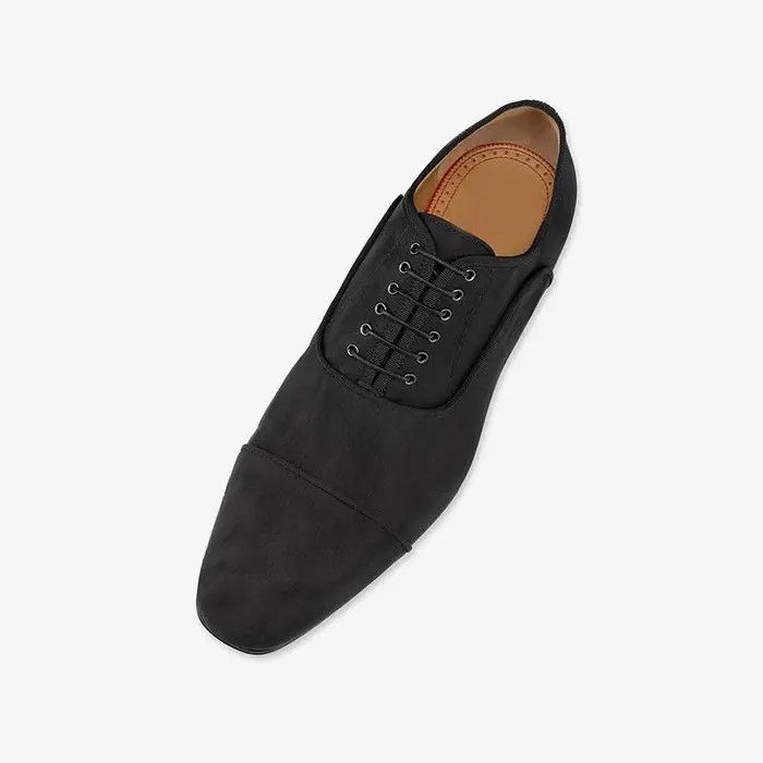 Christian Louboutin o1s1wg111224 Greggyrocks Flat Shoe in Black Size US 6 / EU 39 - 3 Thumbnail
