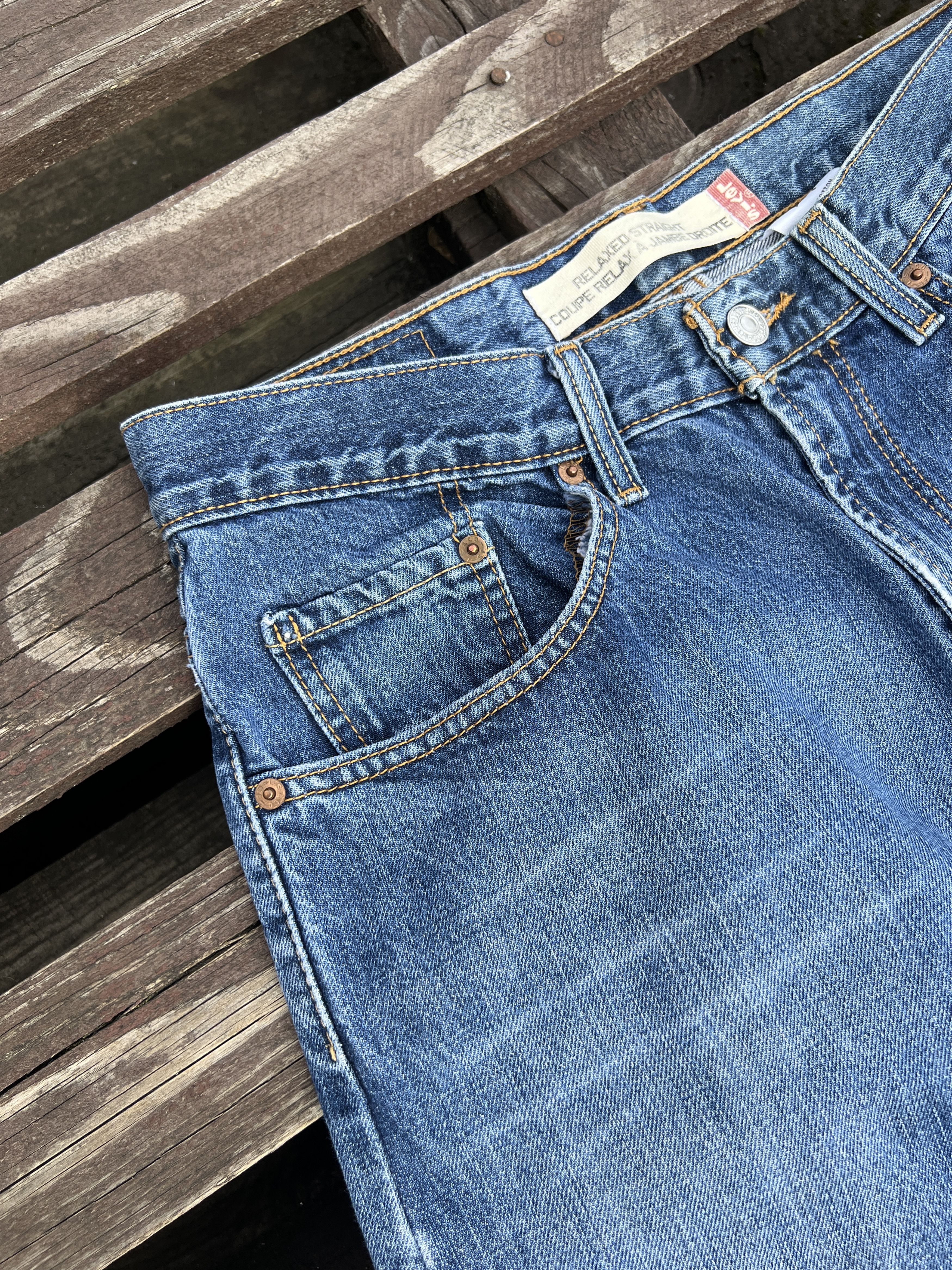 Levi's Levis Relaxed Straight Relax Vintage Washed Denim Jeans Size US 32 / EU 48 - 14 Thumbnail
