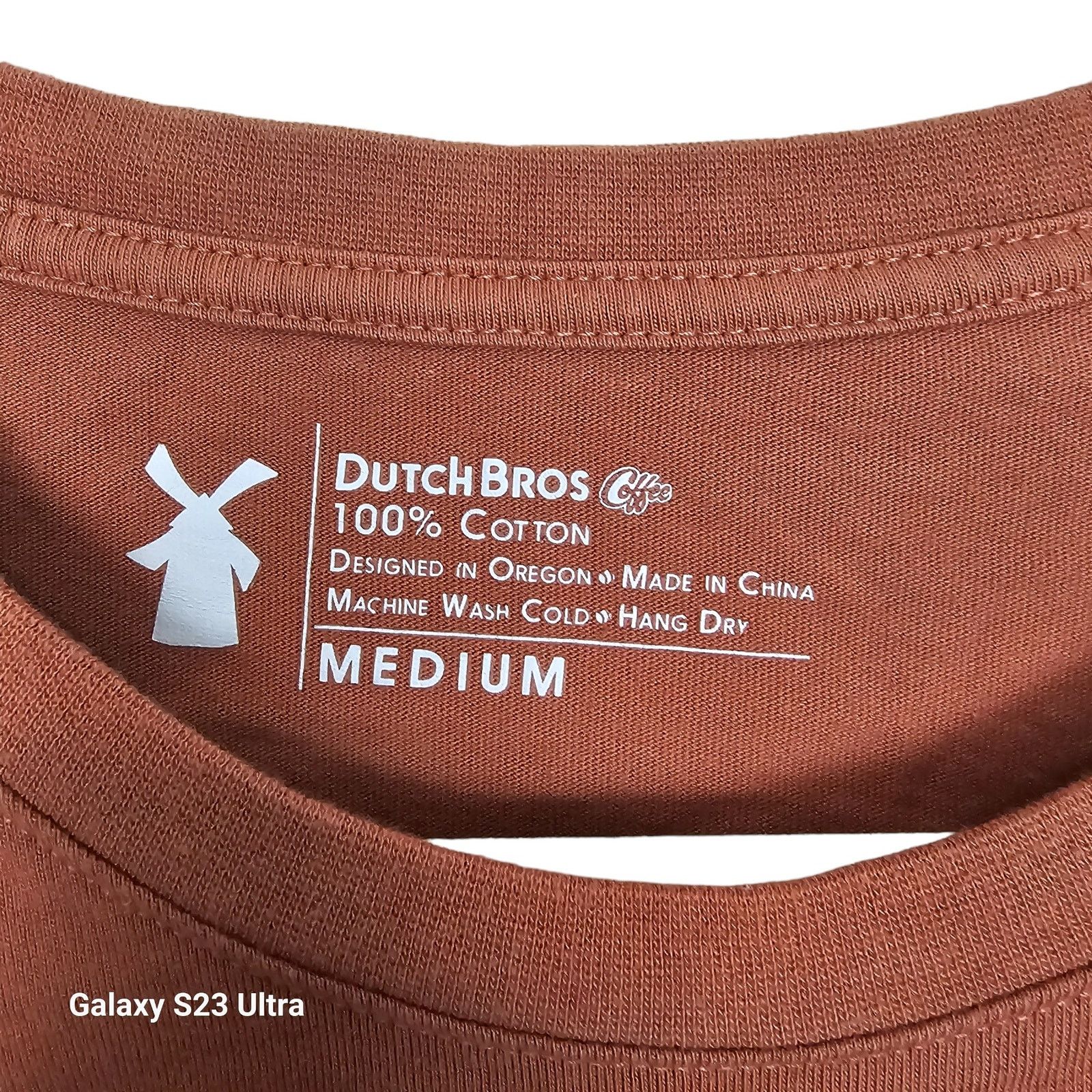 Gitman Bros. Vintage Dutch Bros Coffee LS Crew Neck T-Shirt Sz M Casual Spell Out Size US M / EU 48-50 / 2 - 9 Thumbnail