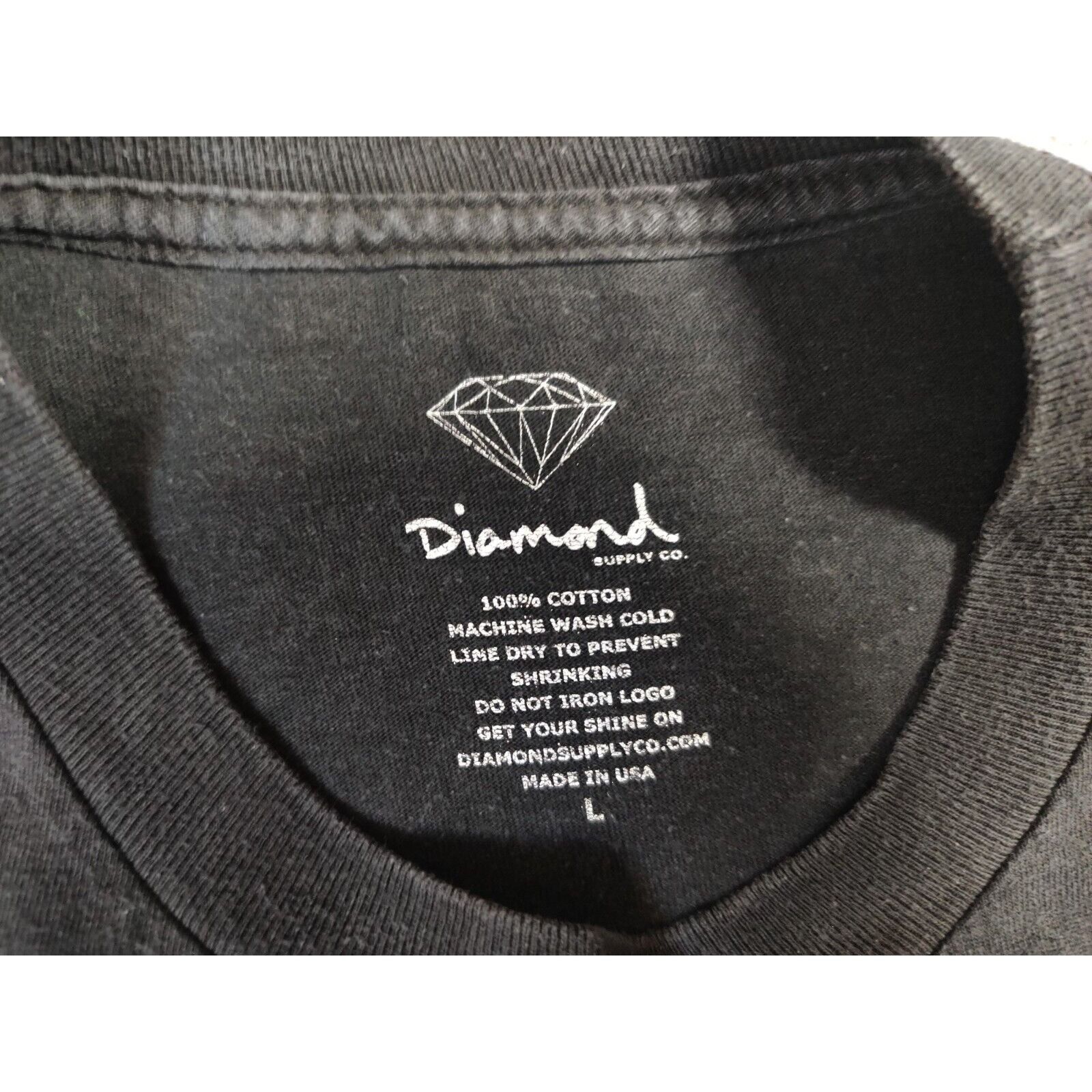 Diamond Supply Co. Diamond Supply Co Shirt Adult Mens Large Black Teal Size US L / EU 52-54 / 3 - 5 Thumbnail